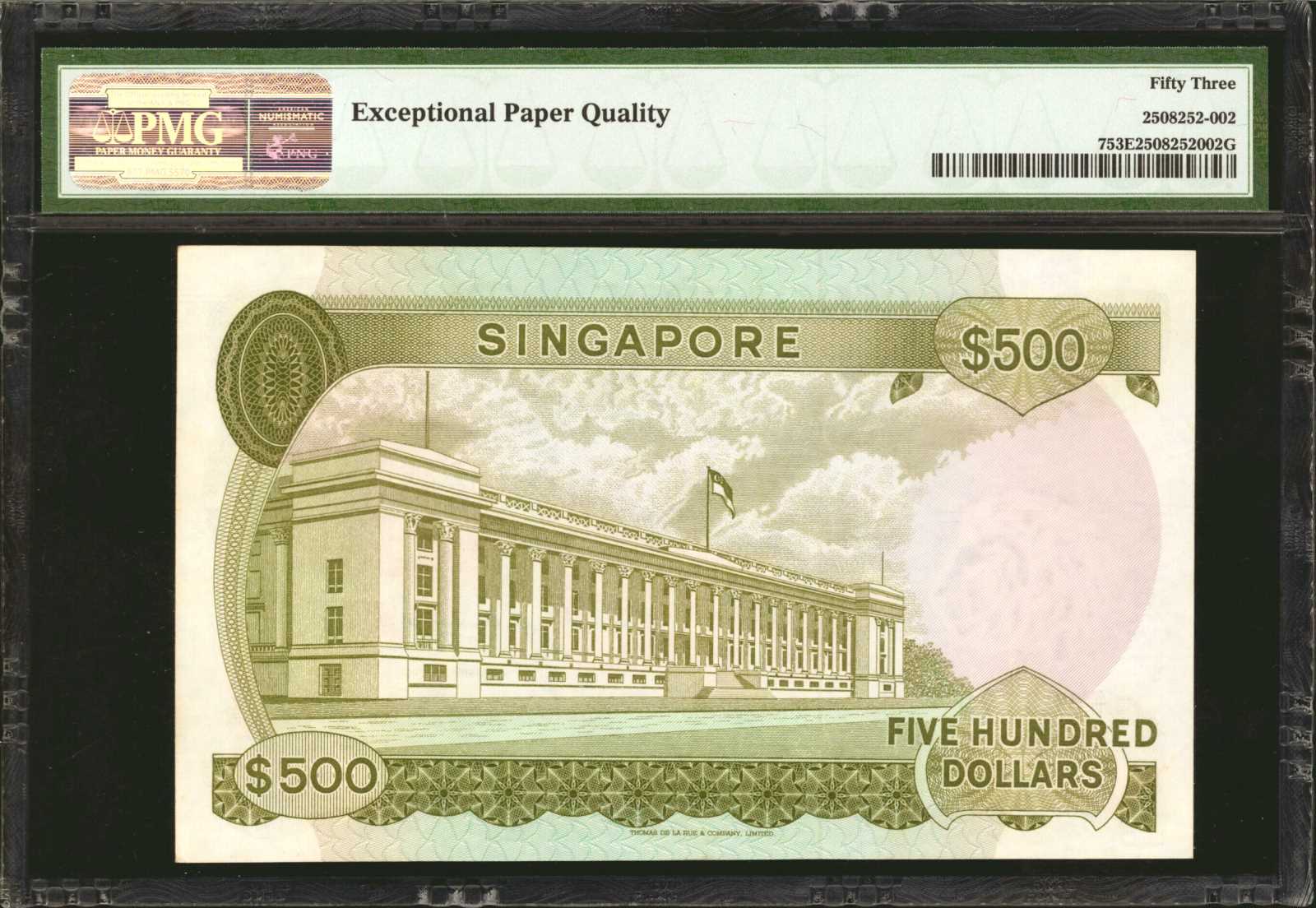 image for: Singapore  500 dollars (B107a)