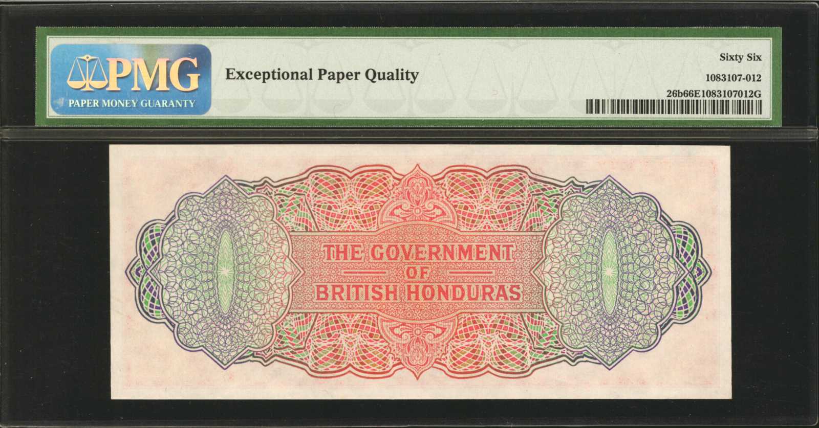 image for: British Honduras  5 dollars (B125as)