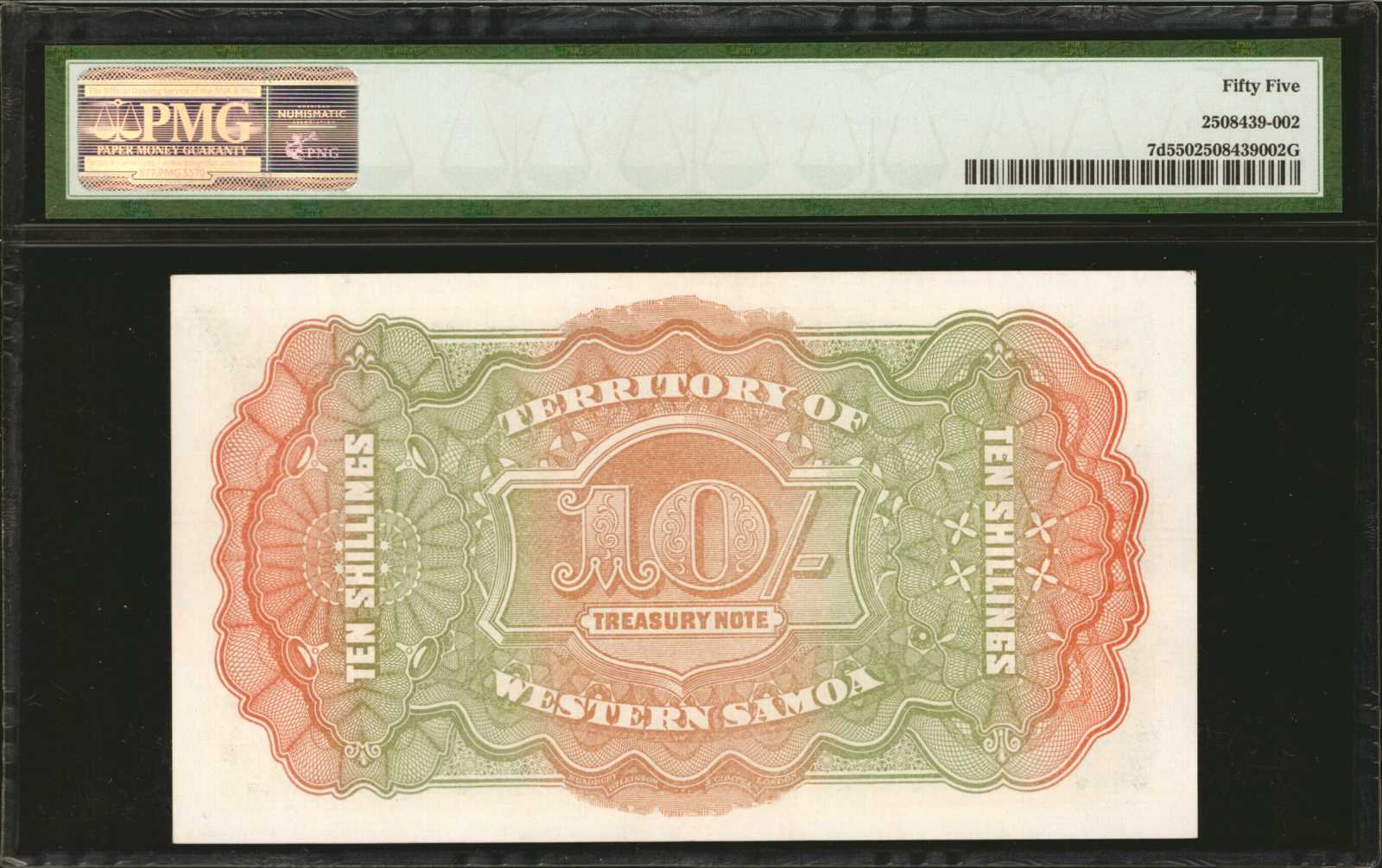 image for: Western Samoa  10 shillings(B201j)