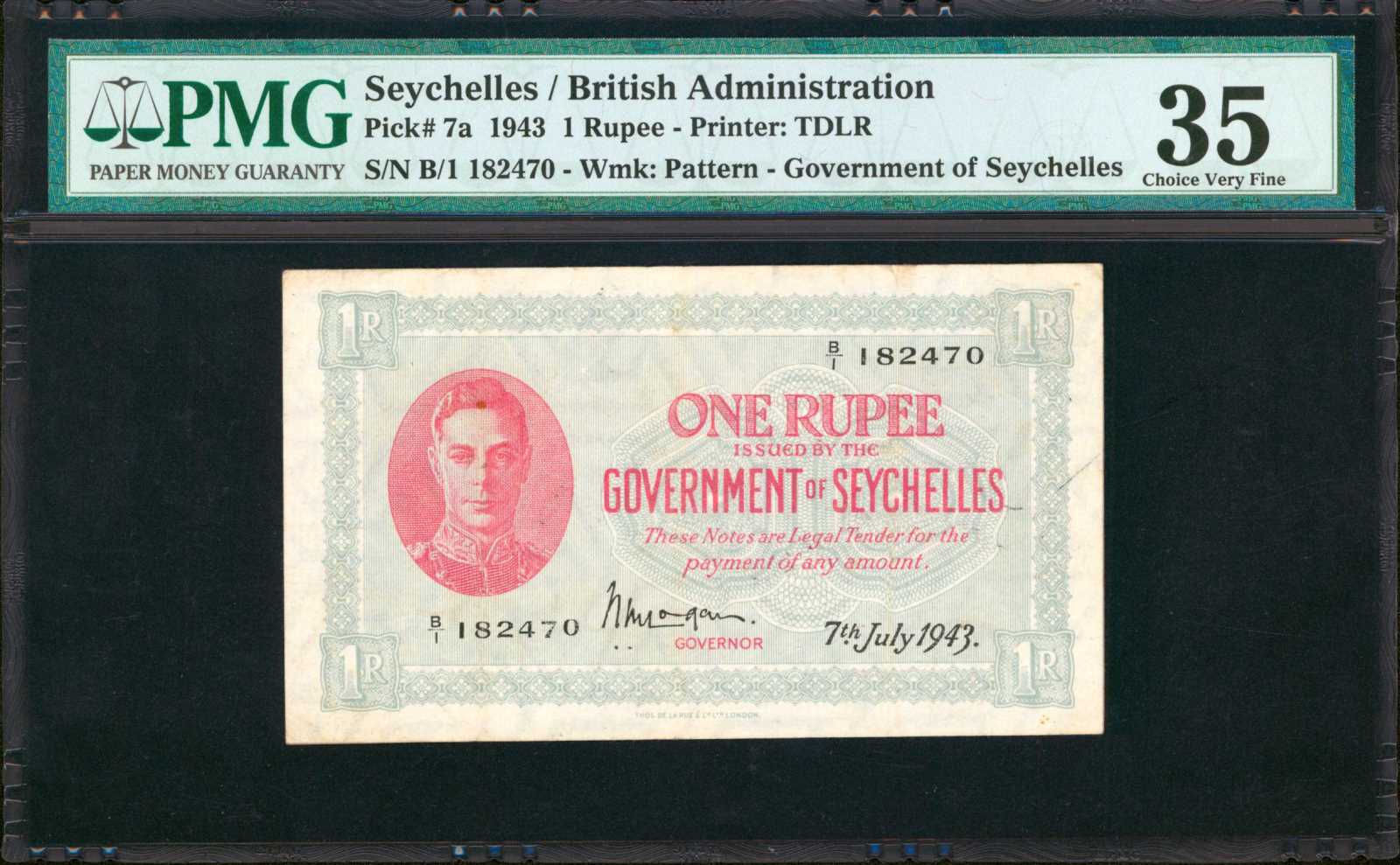 image for: Seychelles  1 rupee(B114a)