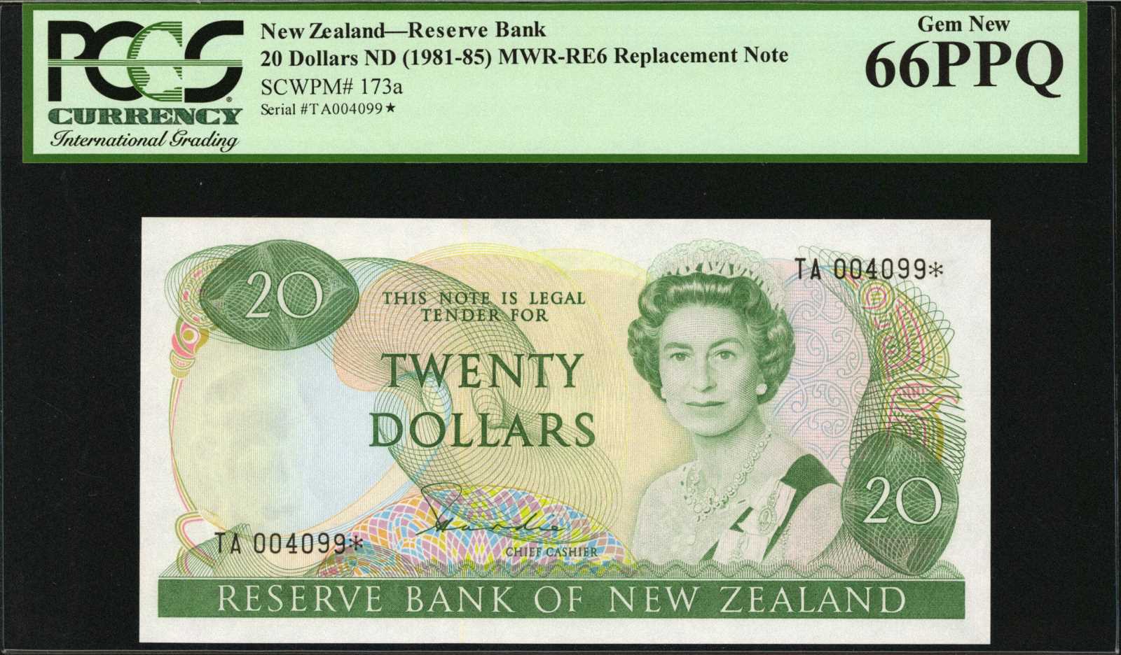 image for: New Zealand  20 dollars (B120az)