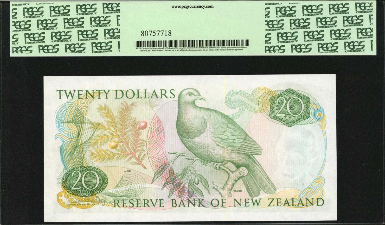 image for: New Zealand  20 dollars (B120as)