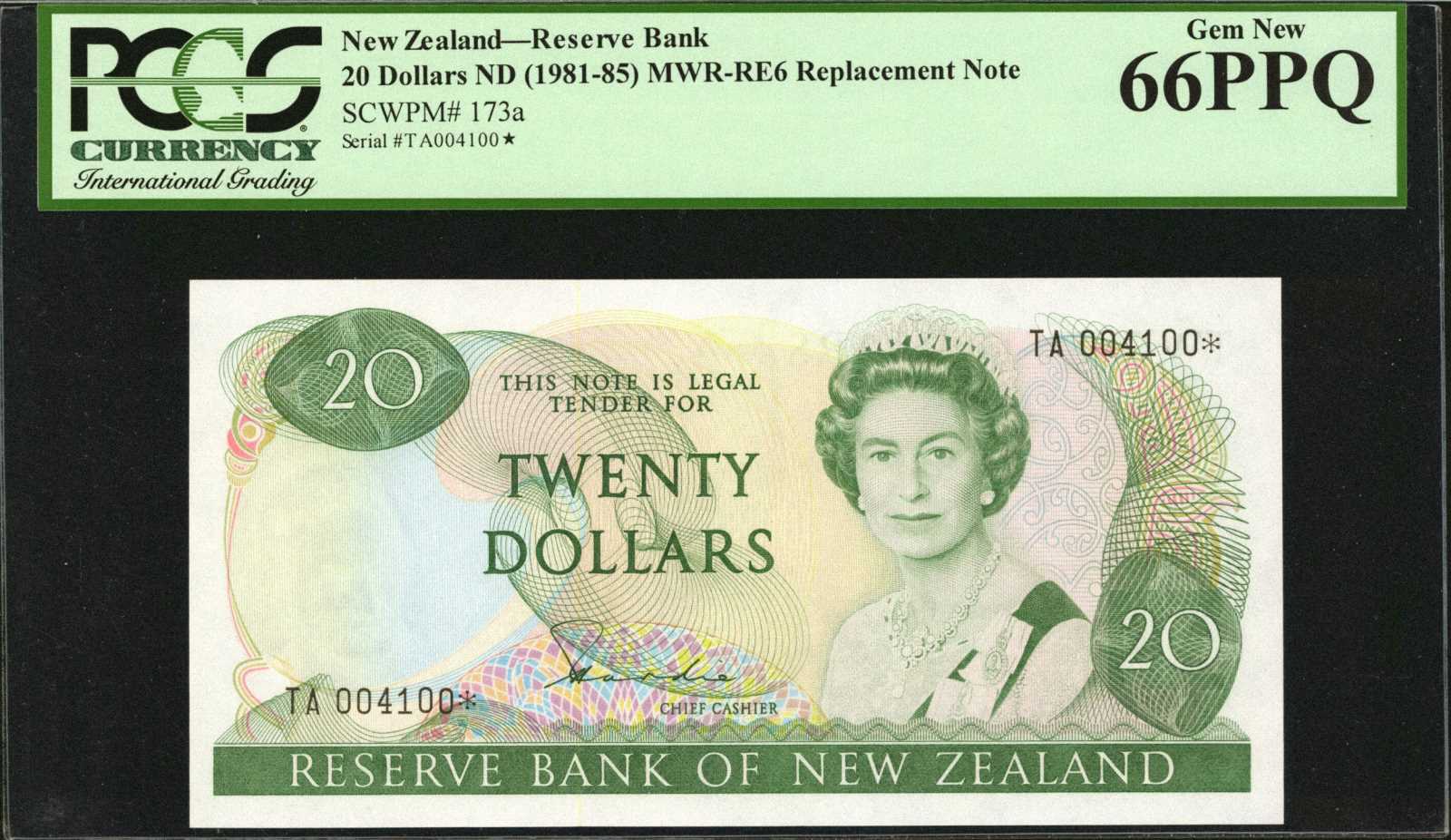 image for: New Zealand  20 dollars (B120az)