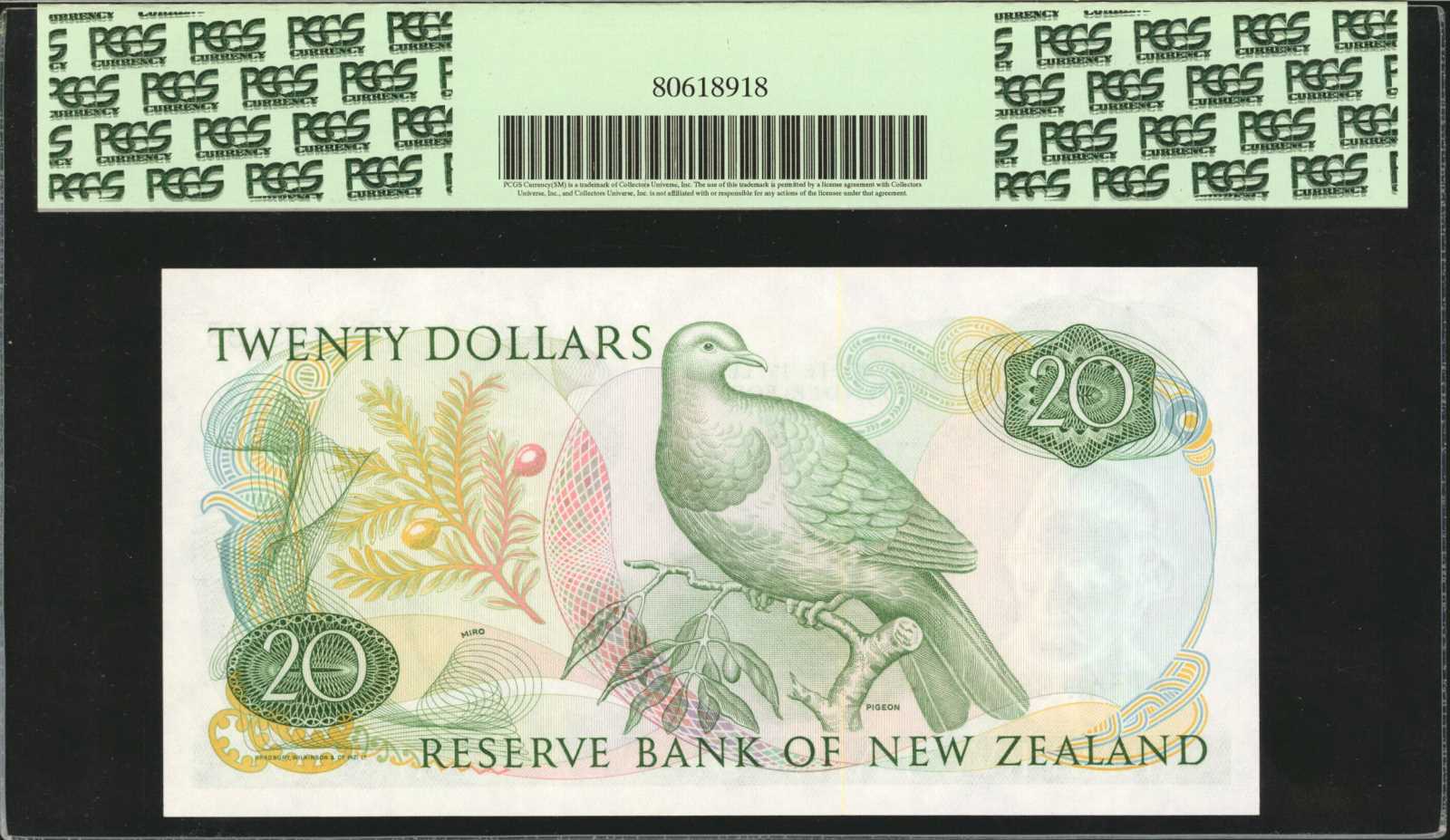 image for: New Zealand  20 dollars (B120bp)