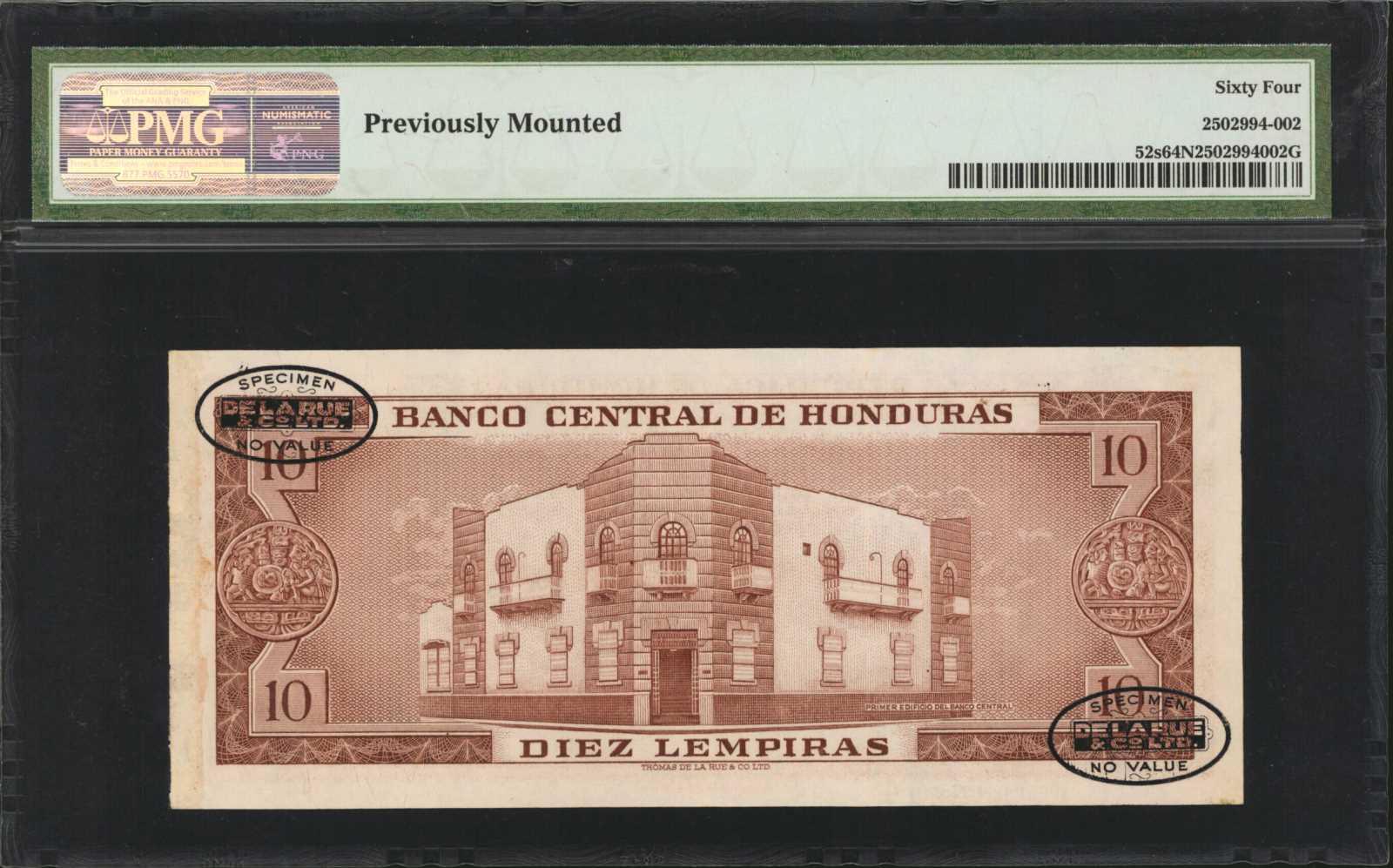 image for: Honduras  10 lempiras (B308l)