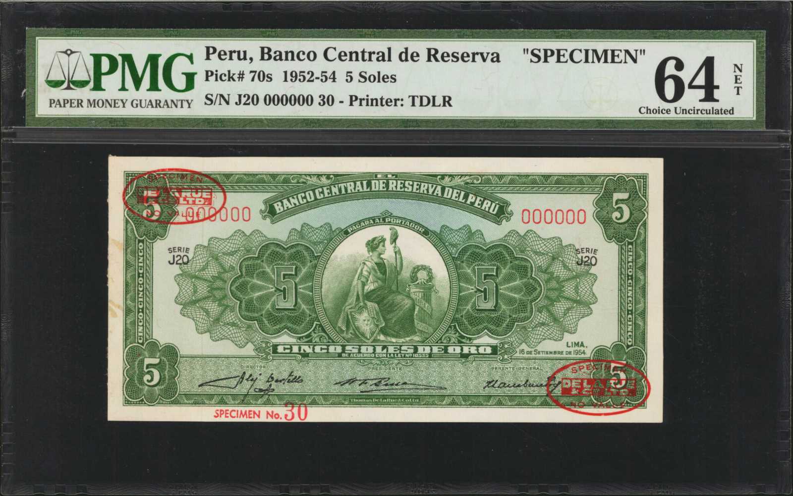 image for: Peru  5 soles de oro(B415a)