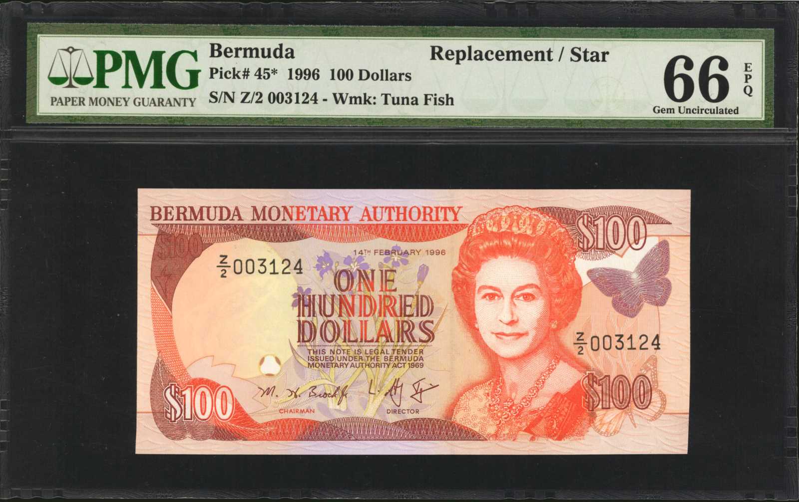 image for: Bermuda  100 dollars (B221as)