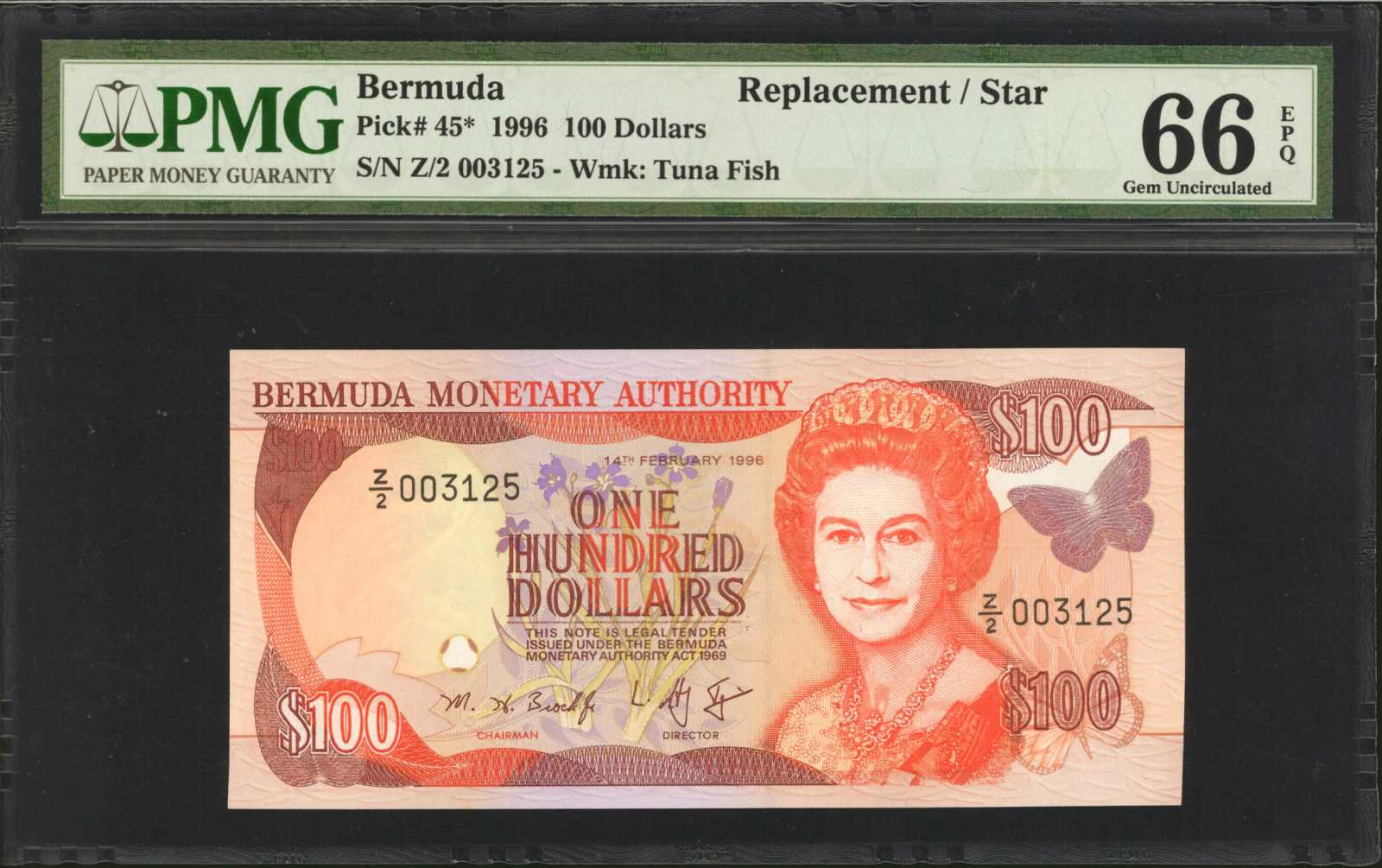 image for: Bermuda  100 dollars (B221a)