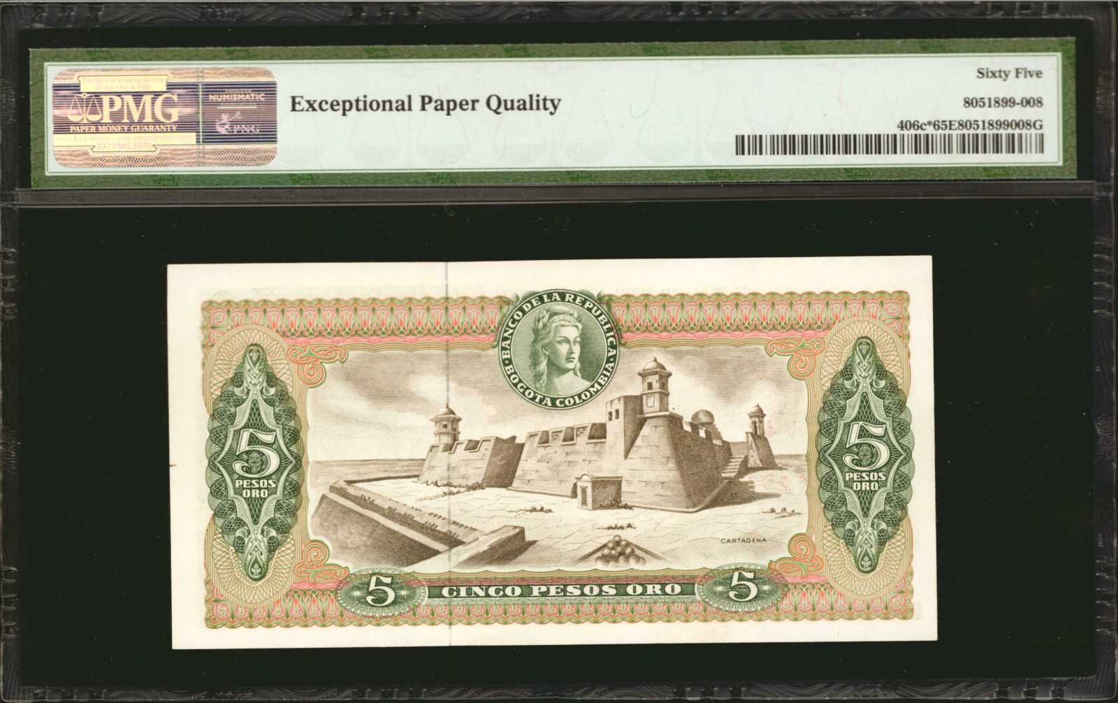 image for: Colombia  5 pesos oro(B949as)