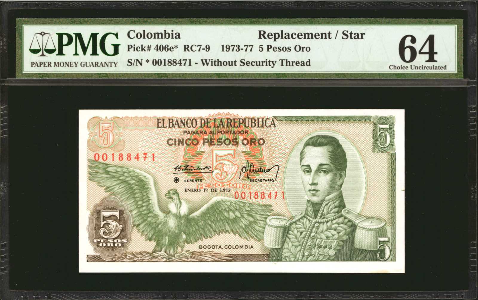 image for: Colombia  5 pesos oro(B949z)