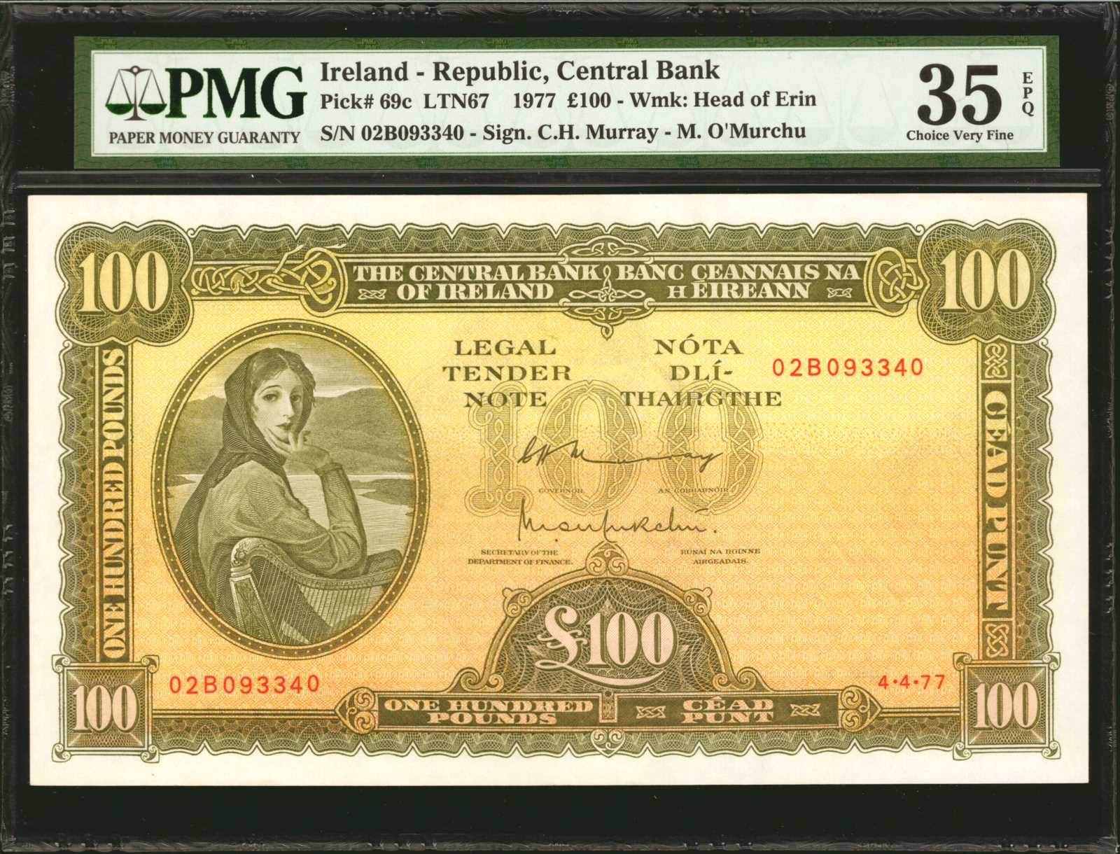 image for: Ireland, Republic of  100 pounds (B214b)