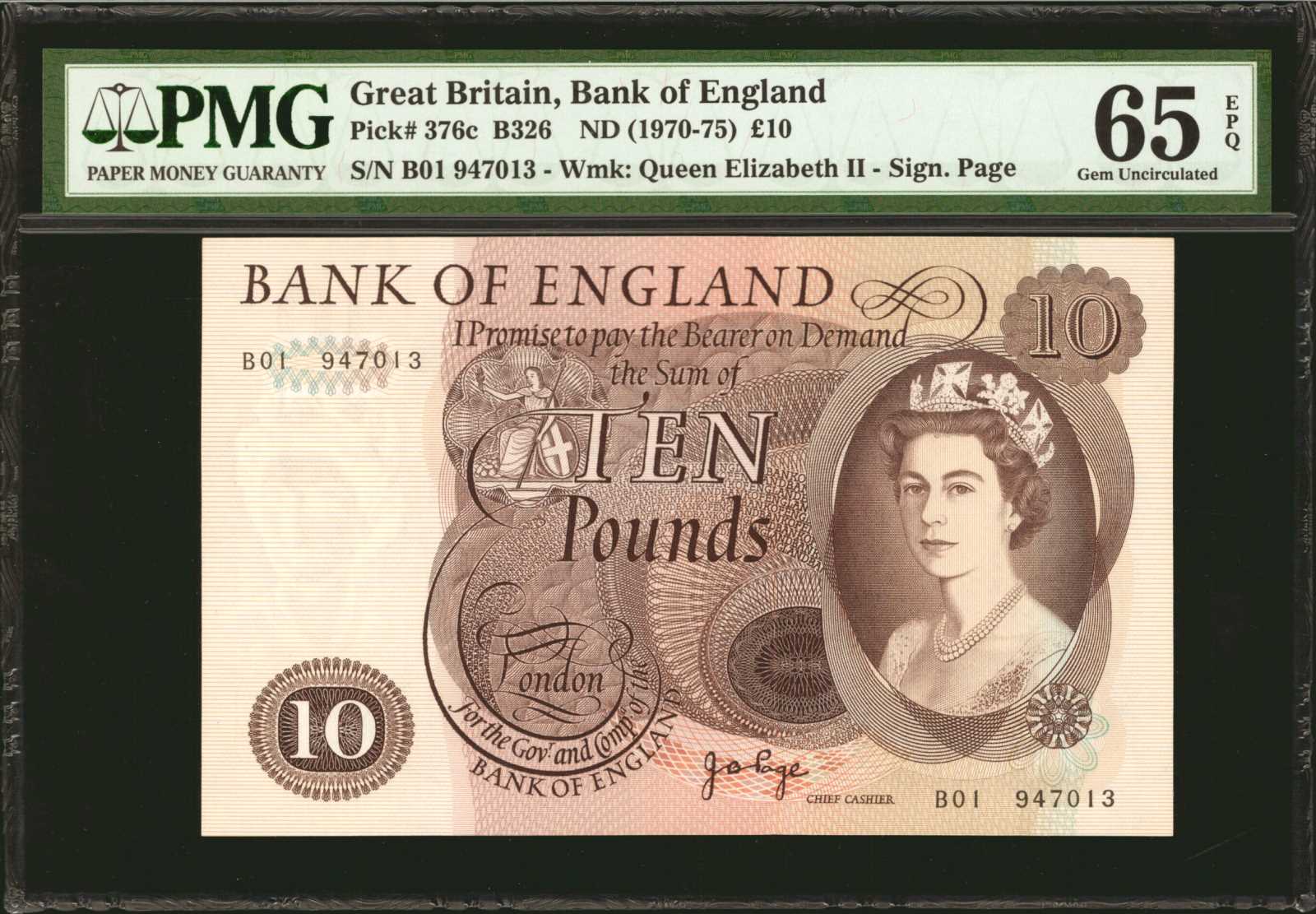 image for: United Kingdom  10 pounds (B182c)