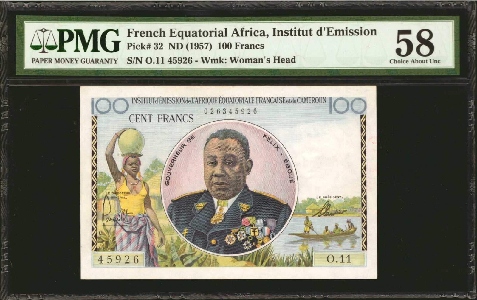 image for: French Equatorial Africa  100 francs(B505as2)