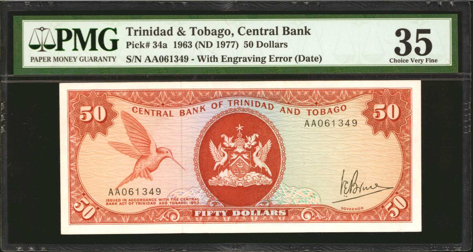 image for: Trinidad and Tobago  50 dollars (B209a)