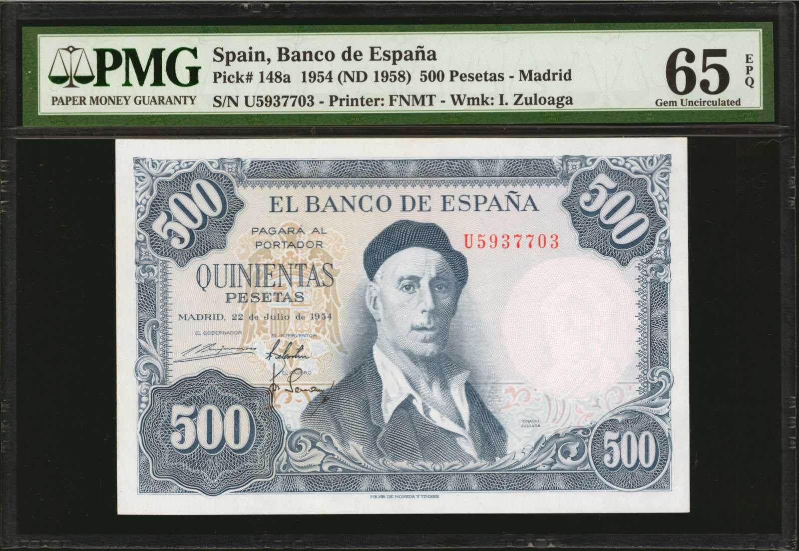 image for: Spain  500 pesetas (B614a)