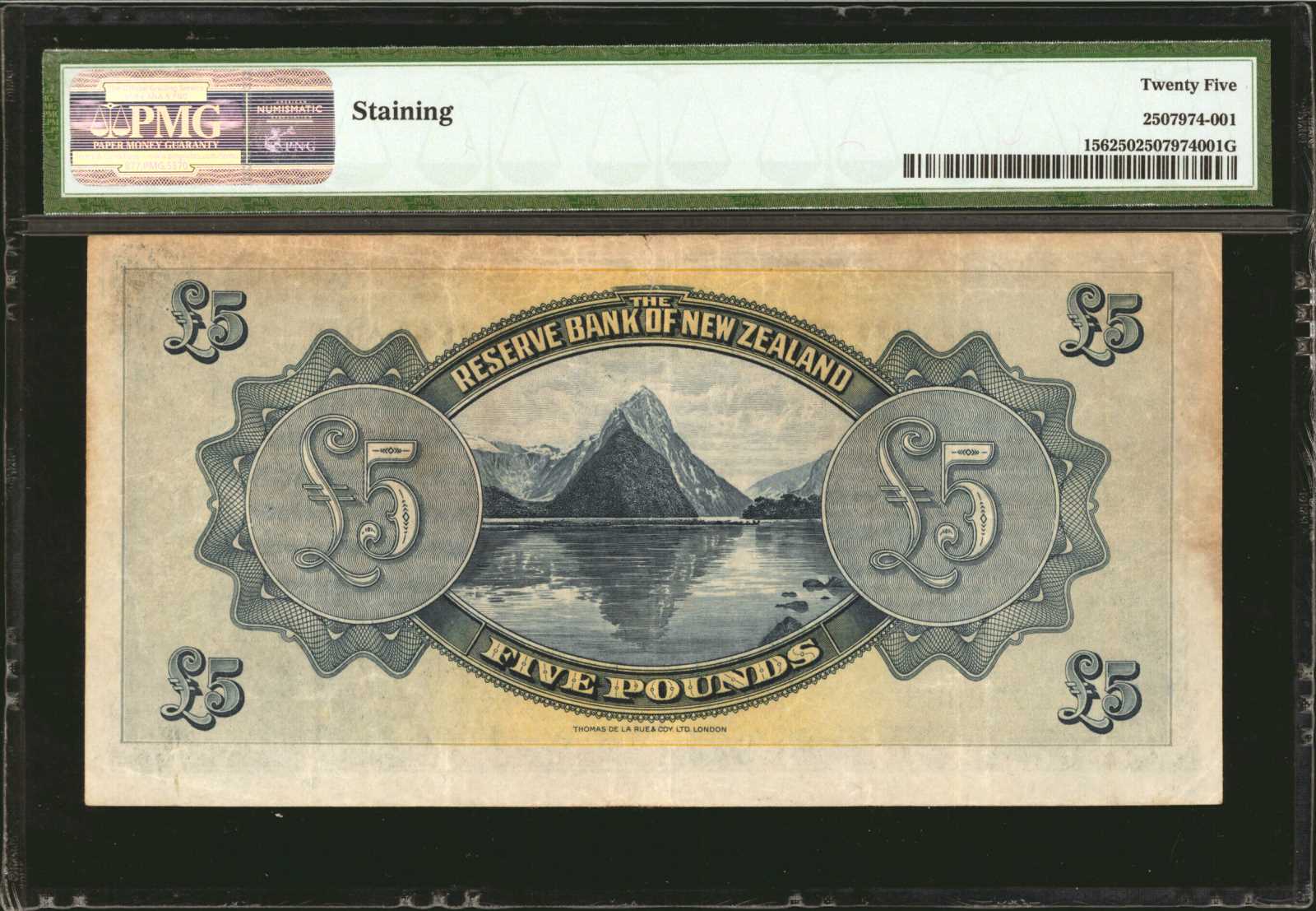 image for: New Zealand  5 pounds (B103a)