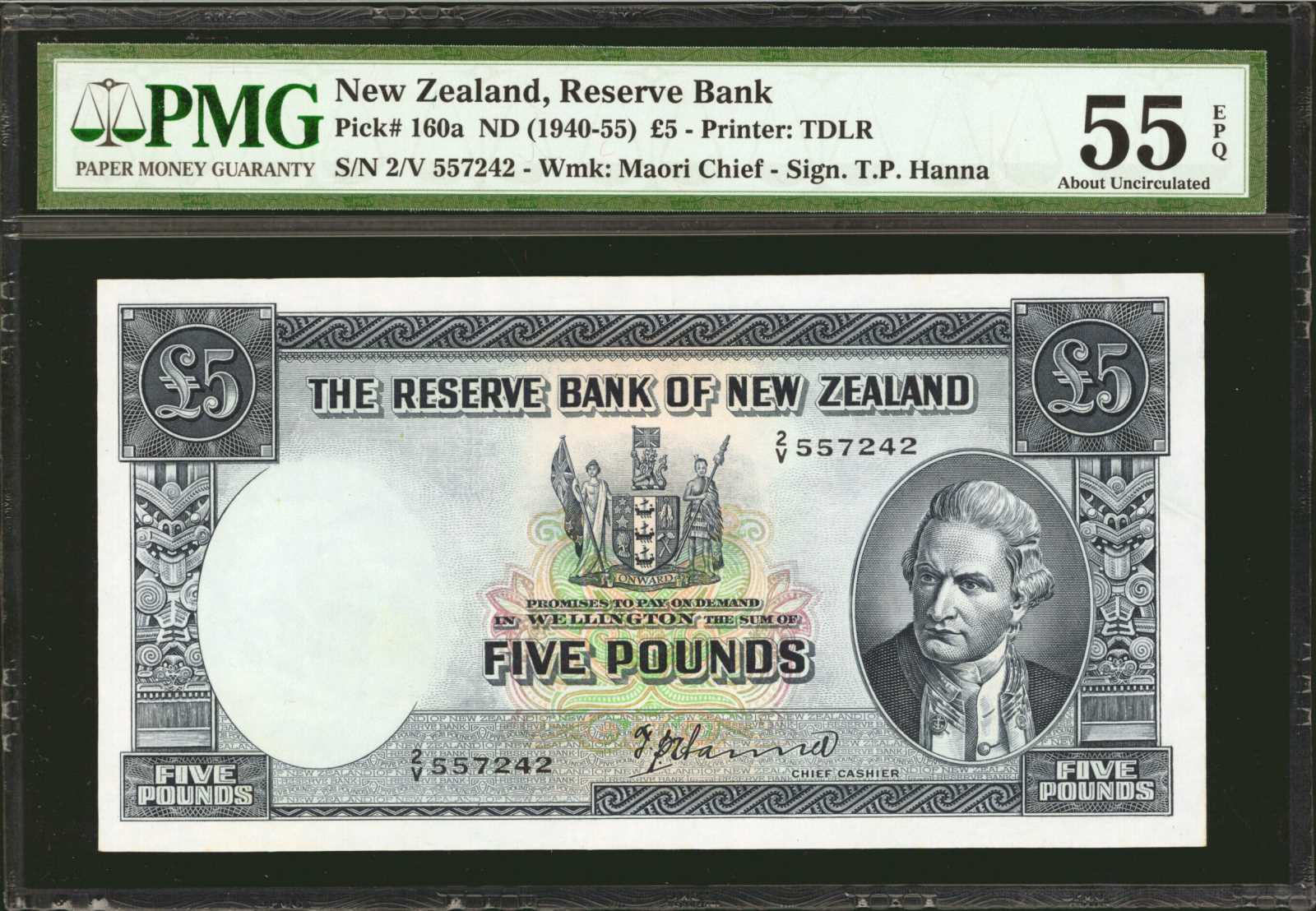 image for: New Zealand  5 pounds (B107fs)