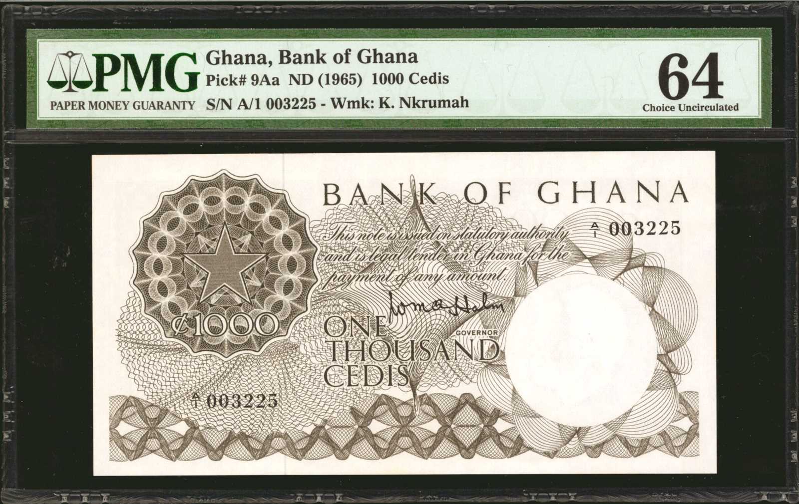 image for: Ghana  1,000 cedis (B110a)