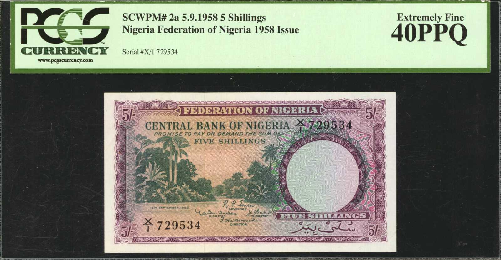 image for: Nigeria  5 shillings (B201as4)