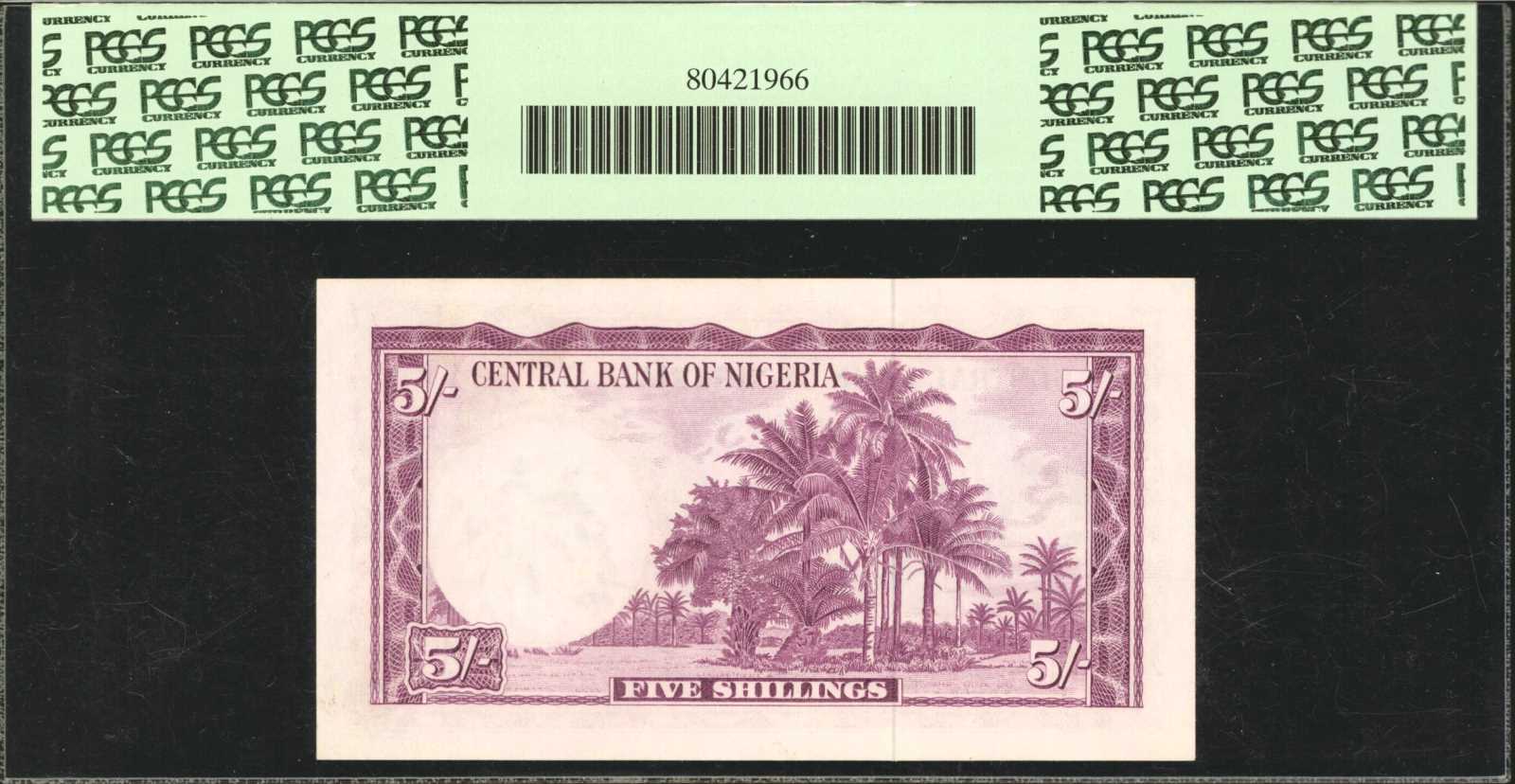 image for: Nigeria  5 shillings (B201as5)