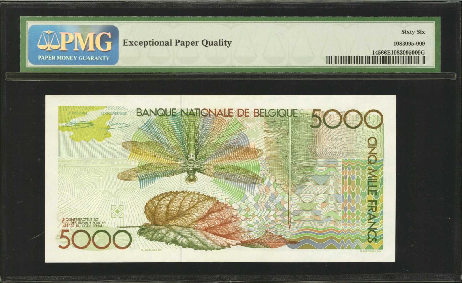 image for: Belgium  5,000 francs (B588as)