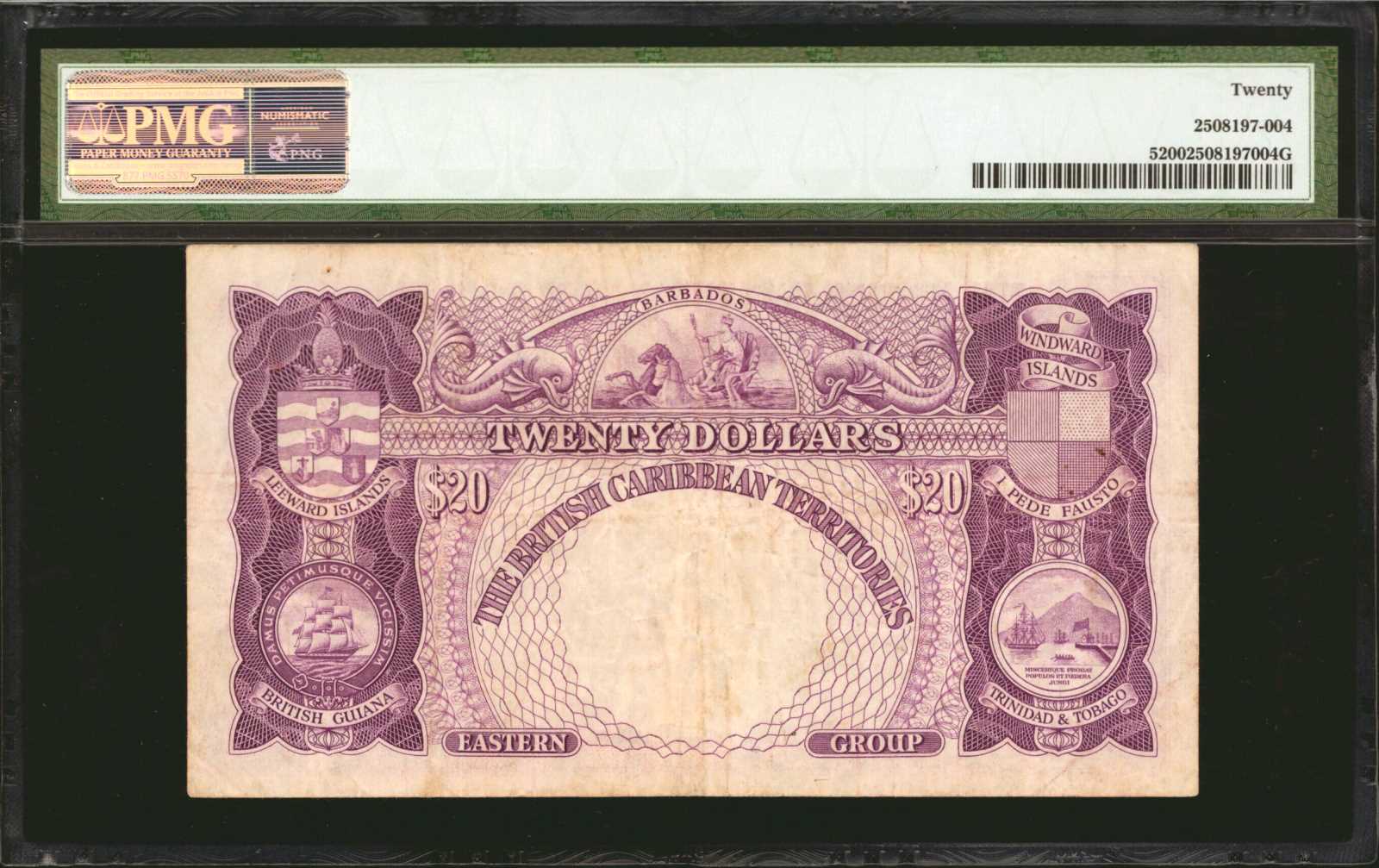 image for: British Caribbean Territories  20 dollars(B105as1)