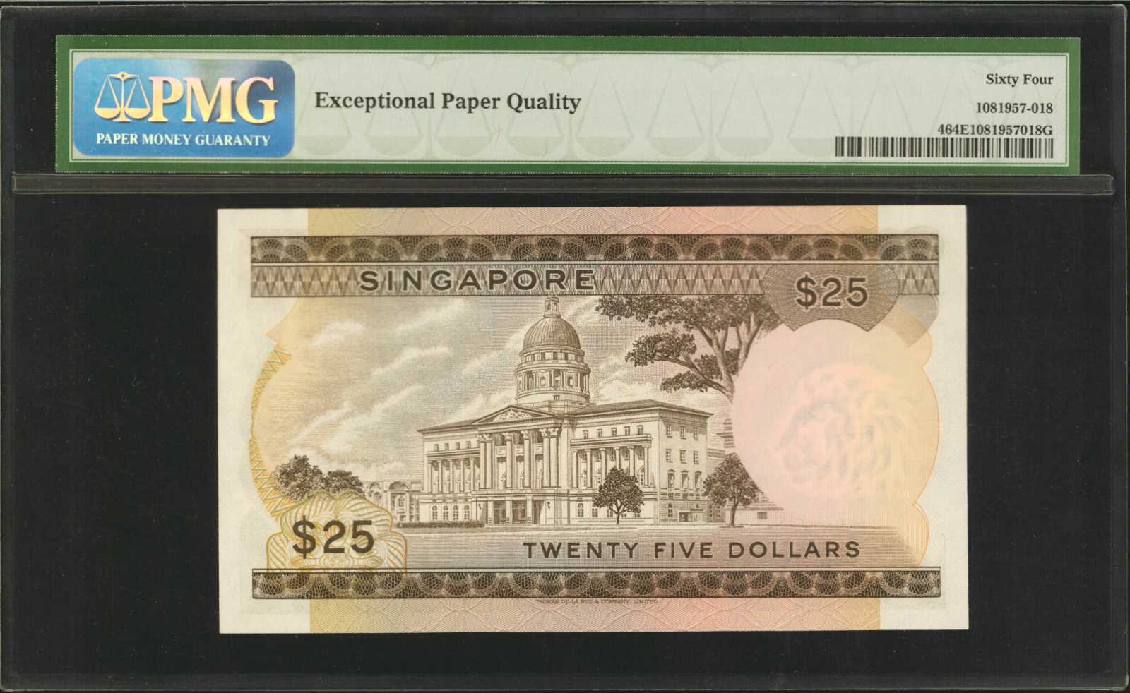 image for: Singapore  25 dollars (B104az)