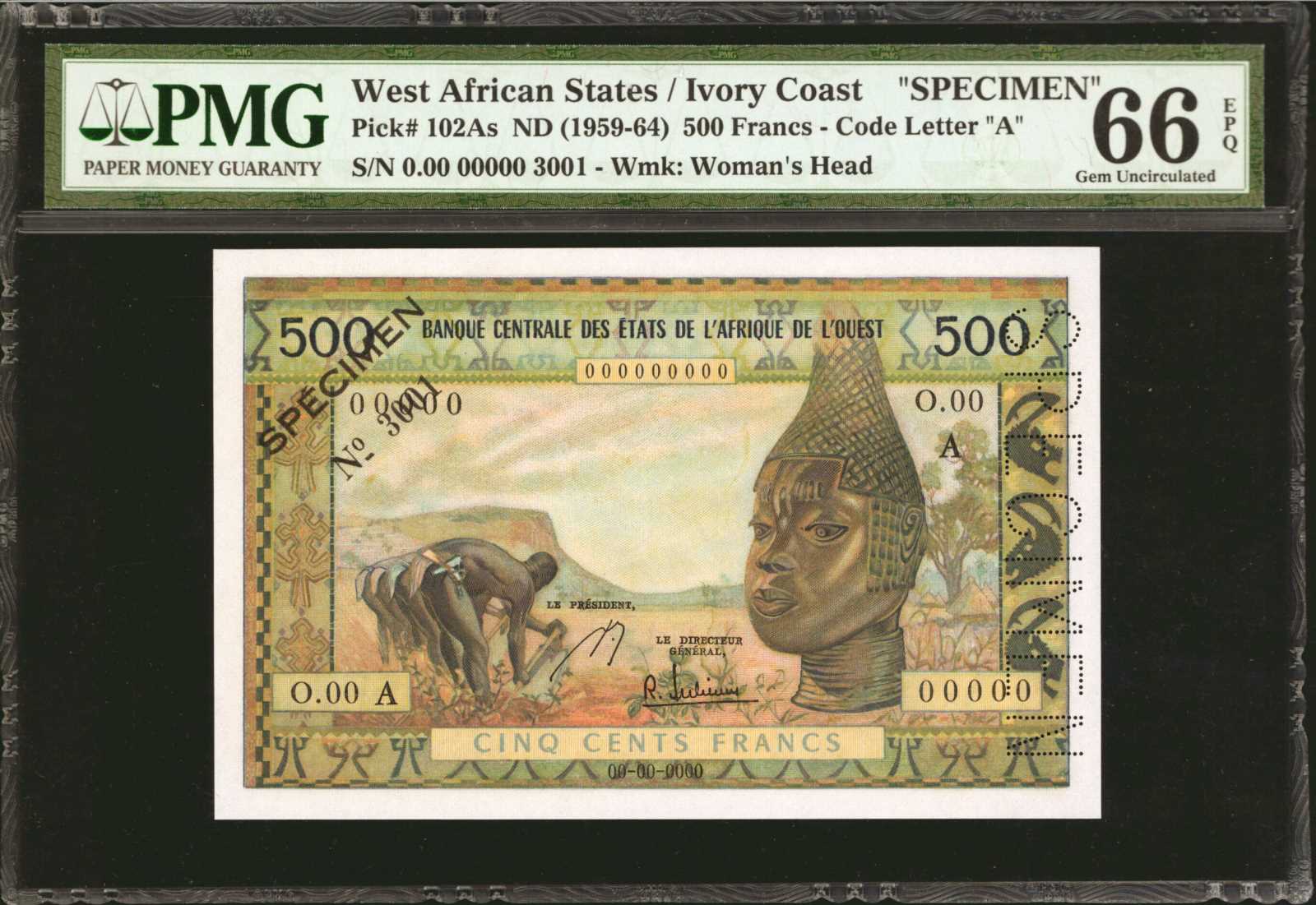 image for: West African States  500 francs (B107Af)