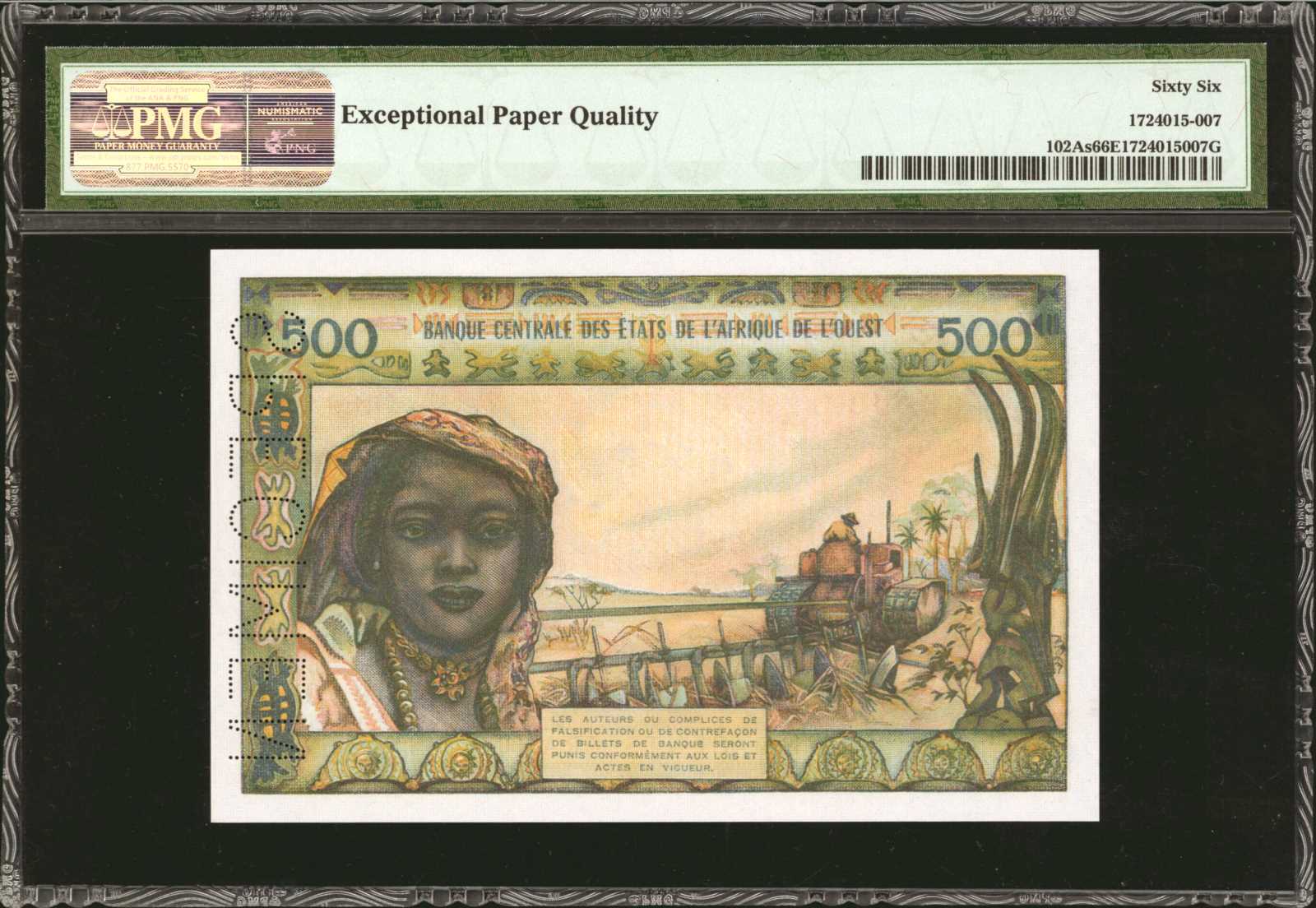 image for: West African States  500 francs (B107Ae)