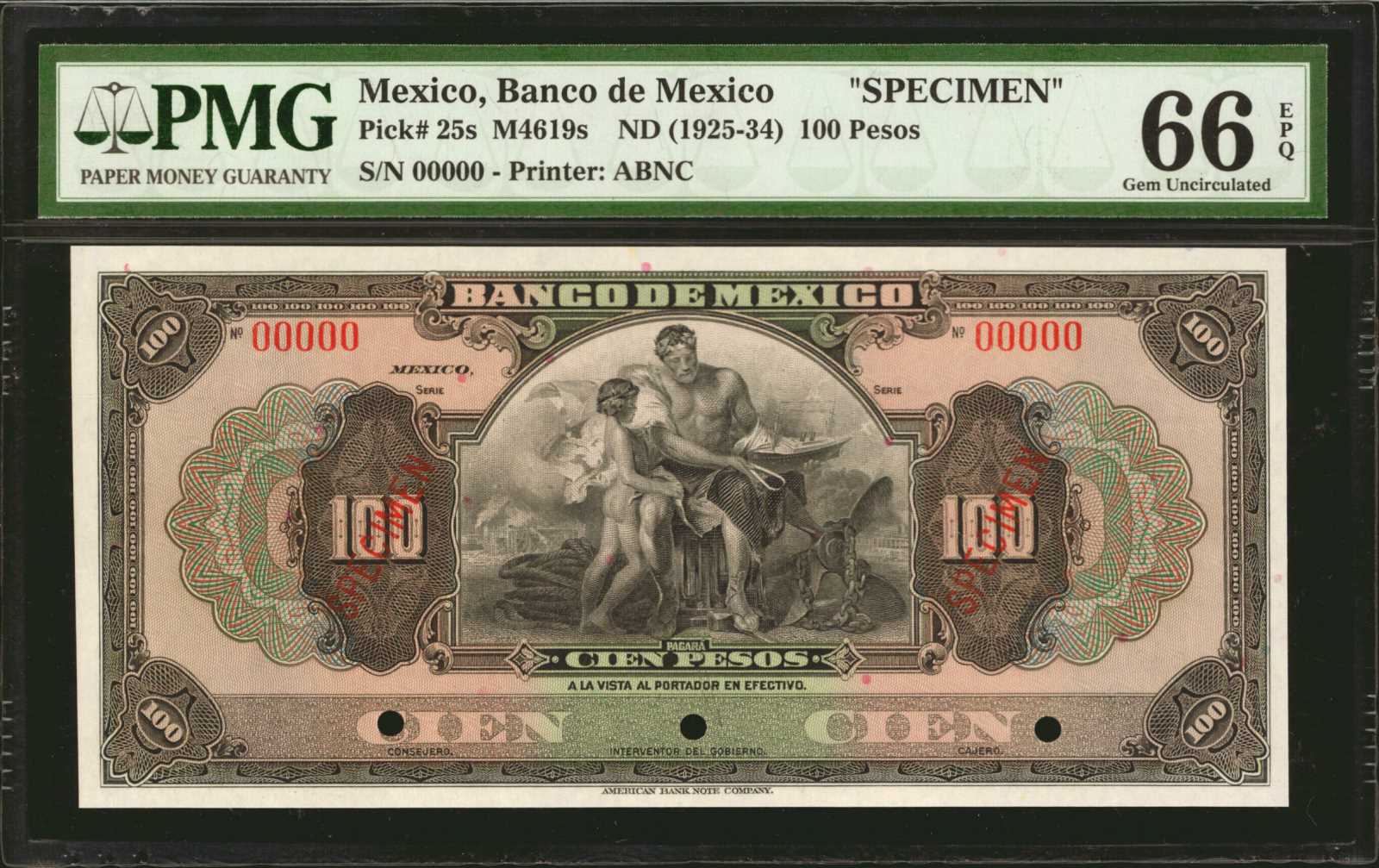 image for: Mexico  100 pesos(B605a)