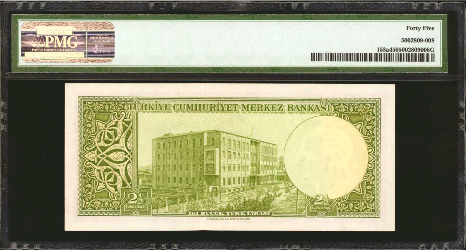 image for: Turkey  2 1/2 T?rk liras? (B234a)