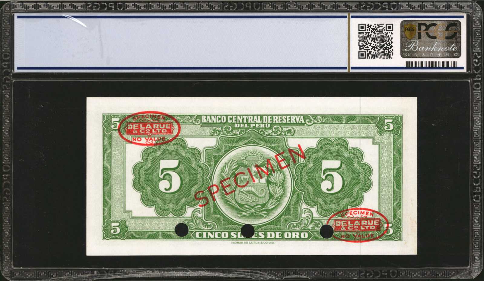 image for: Peru  5 soles de oro(B418a)
