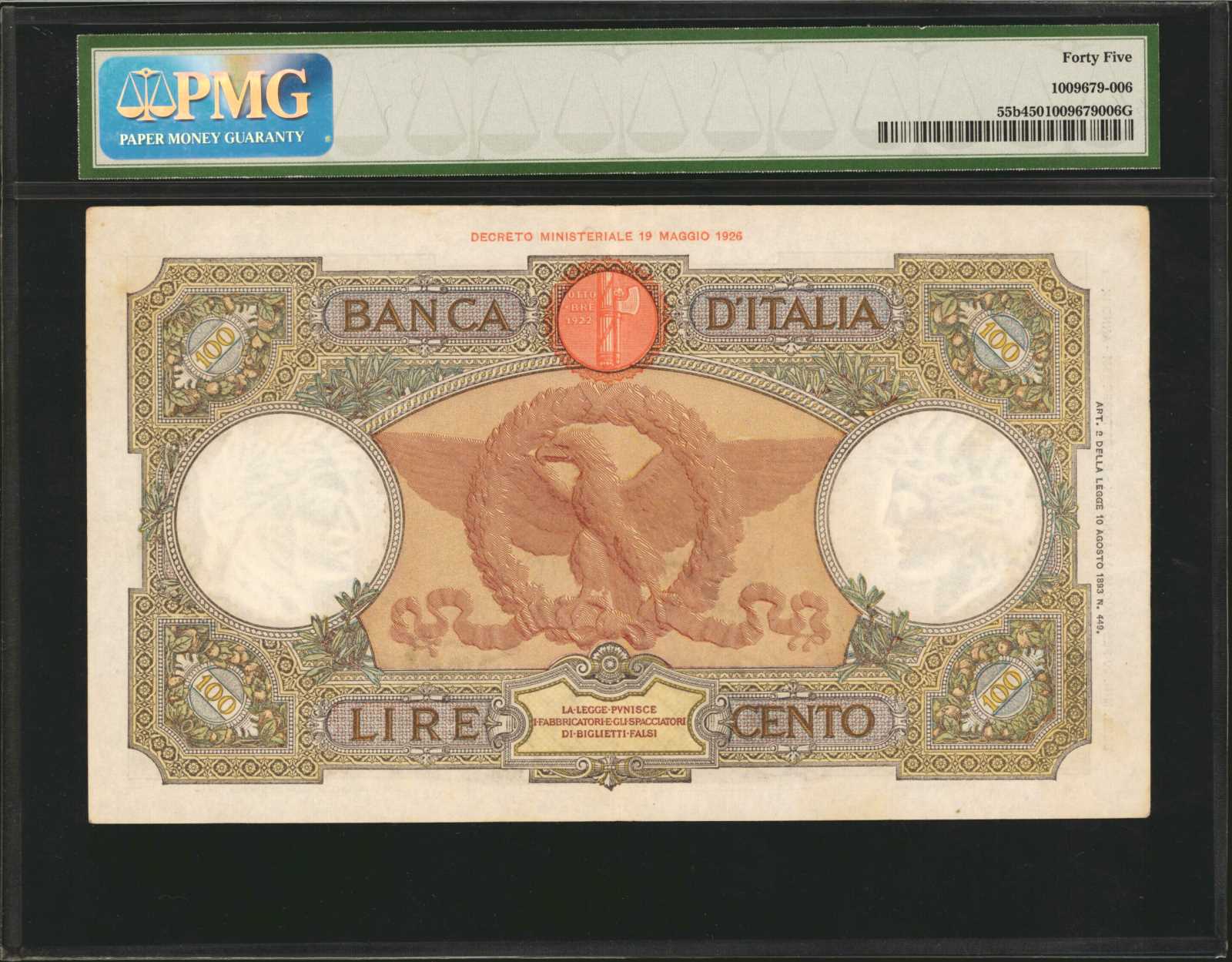 image for: Italy  100 lire (B431a)