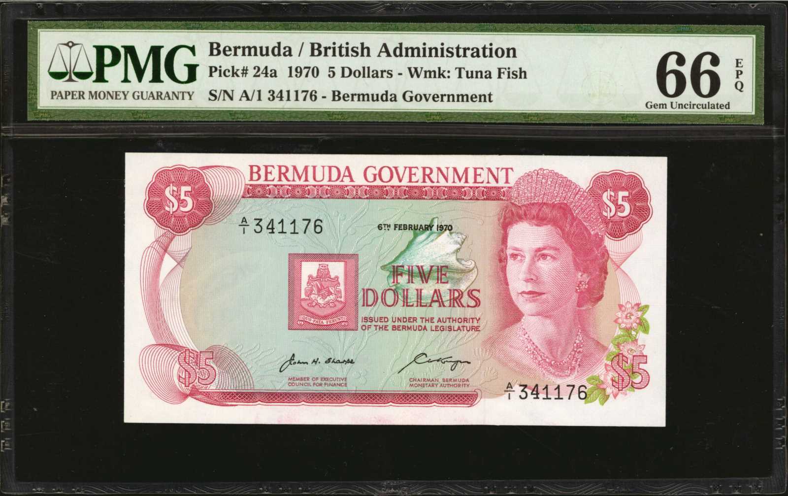 image for: Bermuda  5 dollars(B125as2)