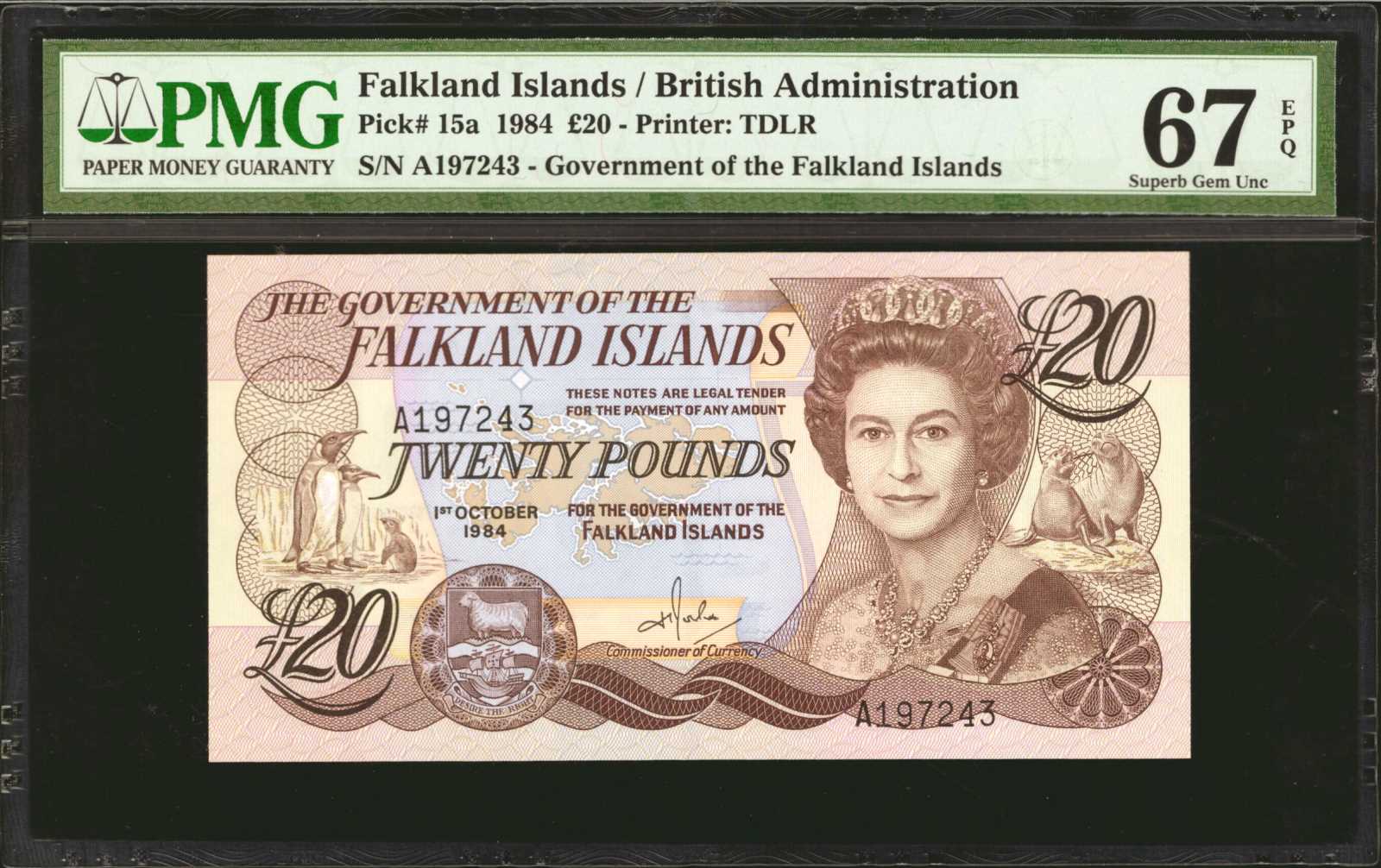image for: Falkland Islands  5 pounds (B217as)