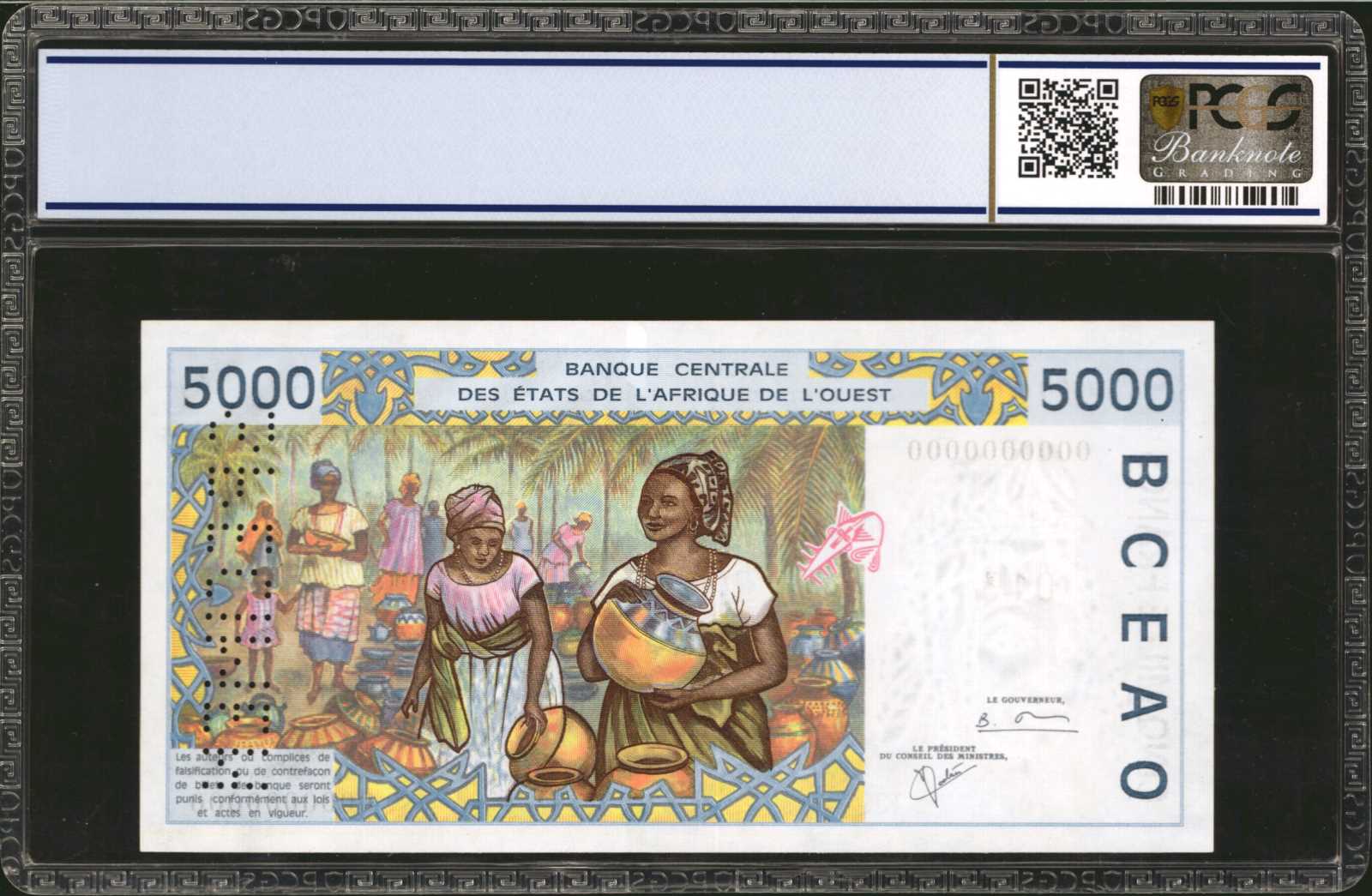 image for: West African States  5,000 francs (B118Ai)