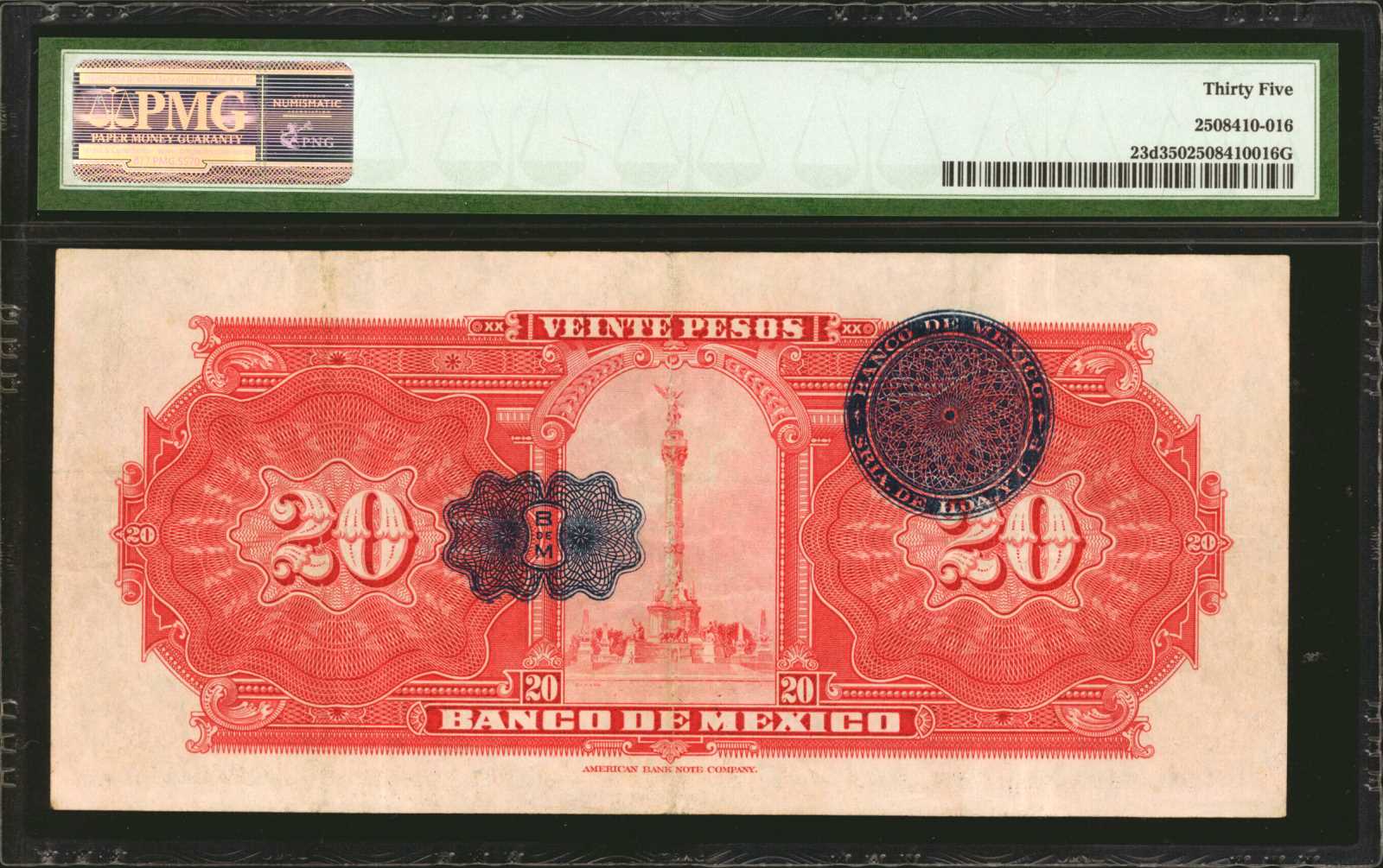image for: Mexico  20 pesos(B603d)
