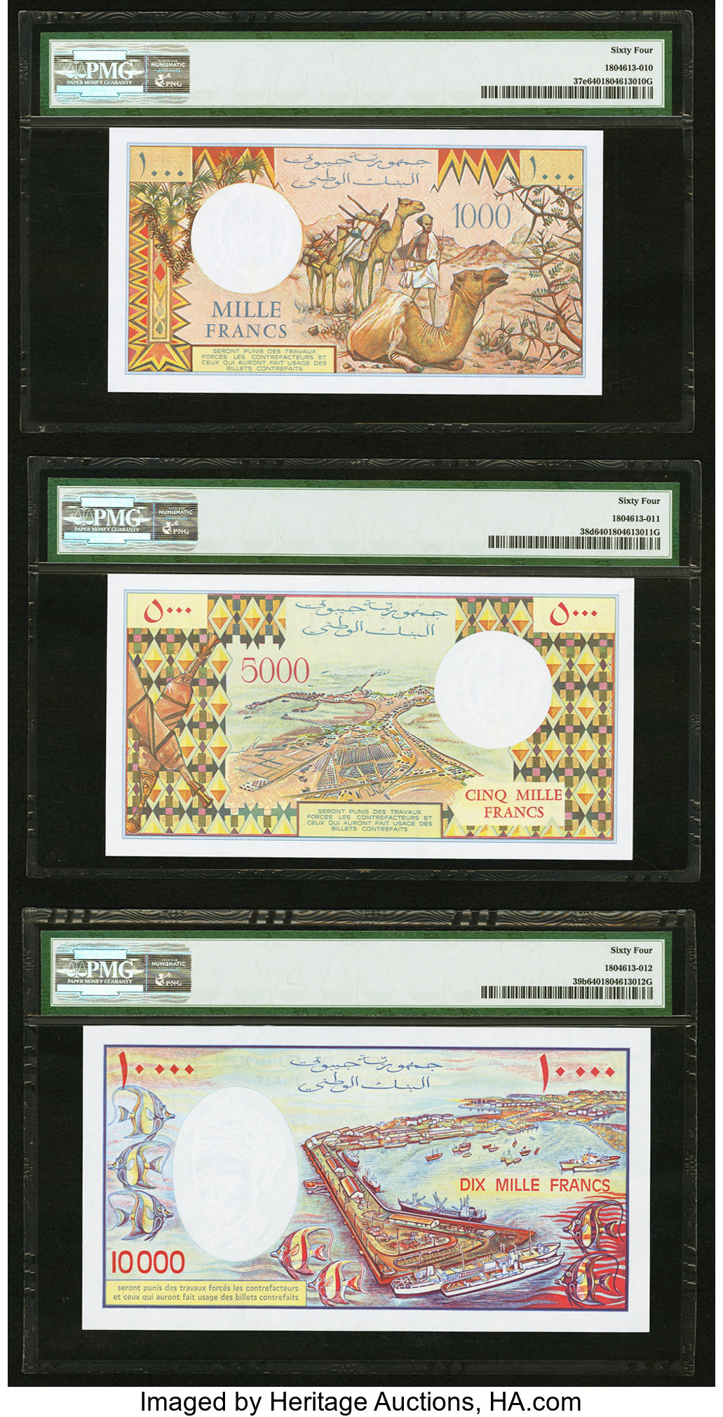 image for: Djibouti  10,000 francs (B104bs)
