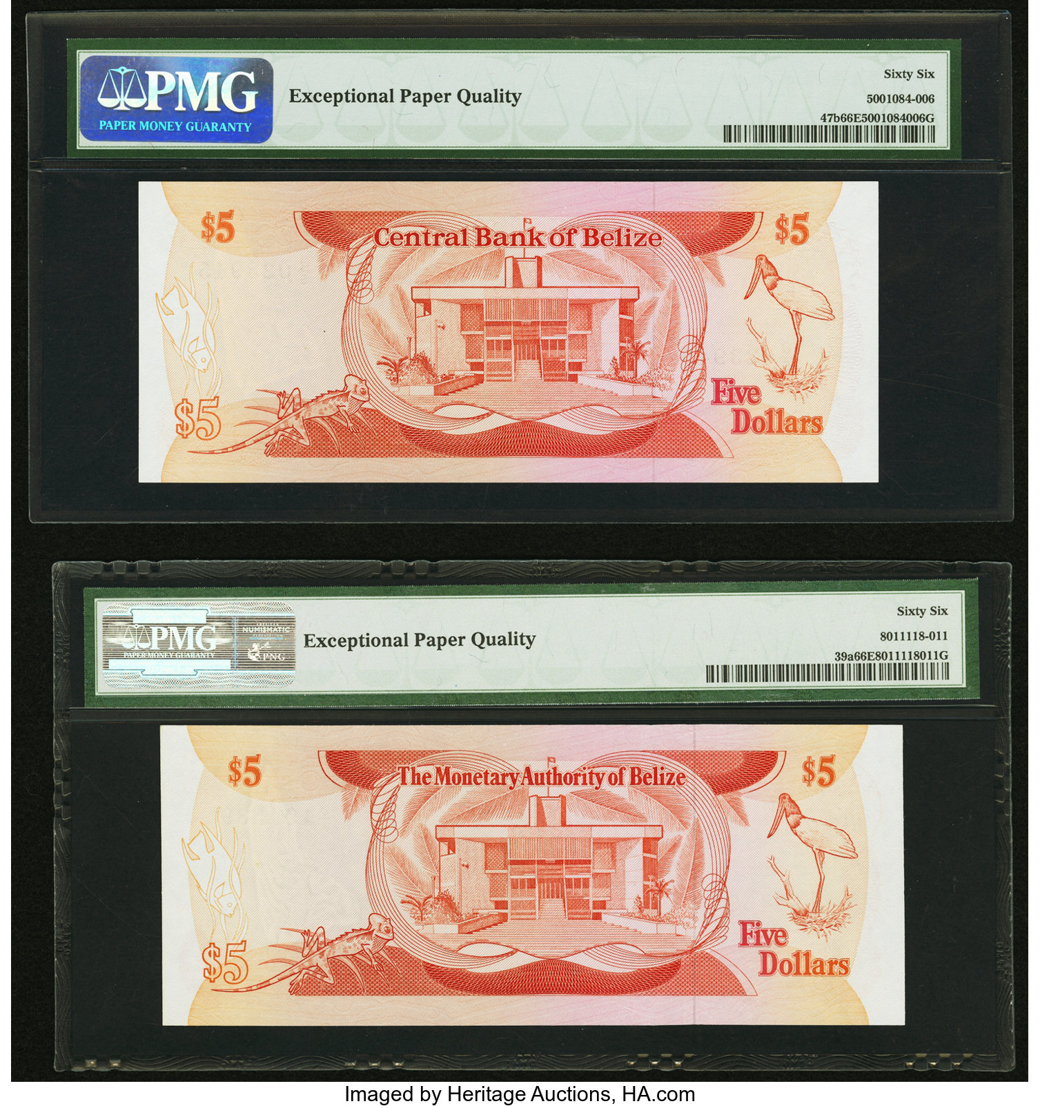 image for: Belize  5 dollars (B305as1)