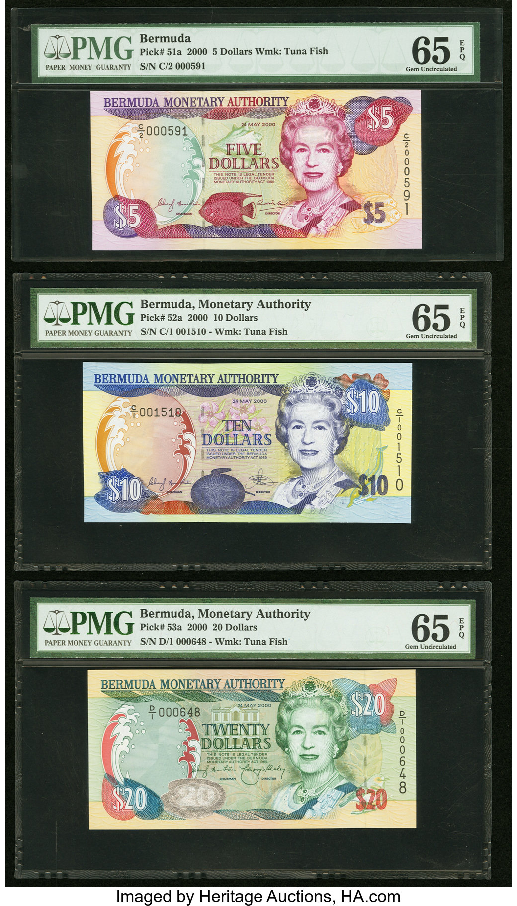 image for: Bermuda  20 dollars (B225a)
