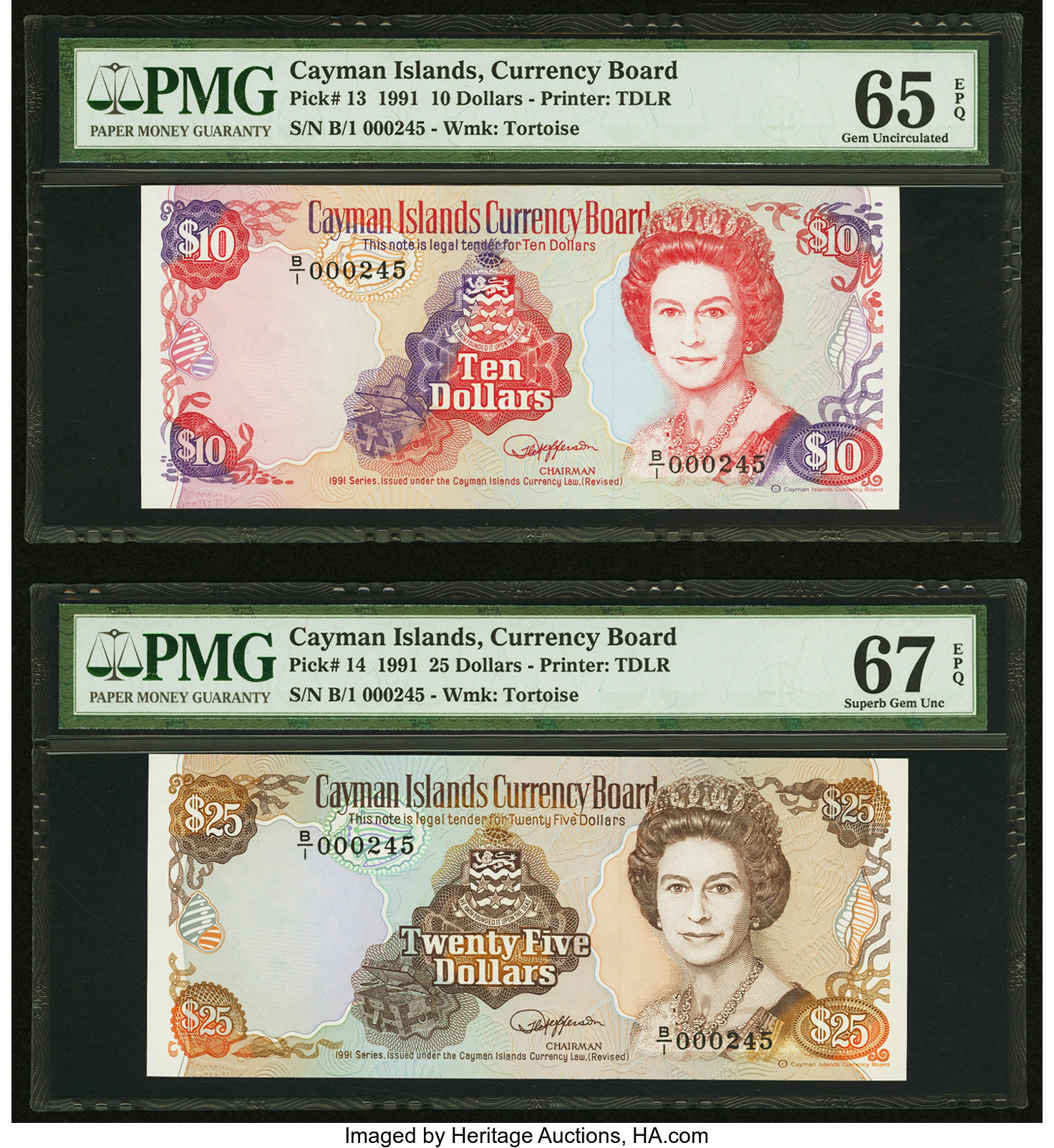 image for: Cayman Islands  10 dollars (B113az)