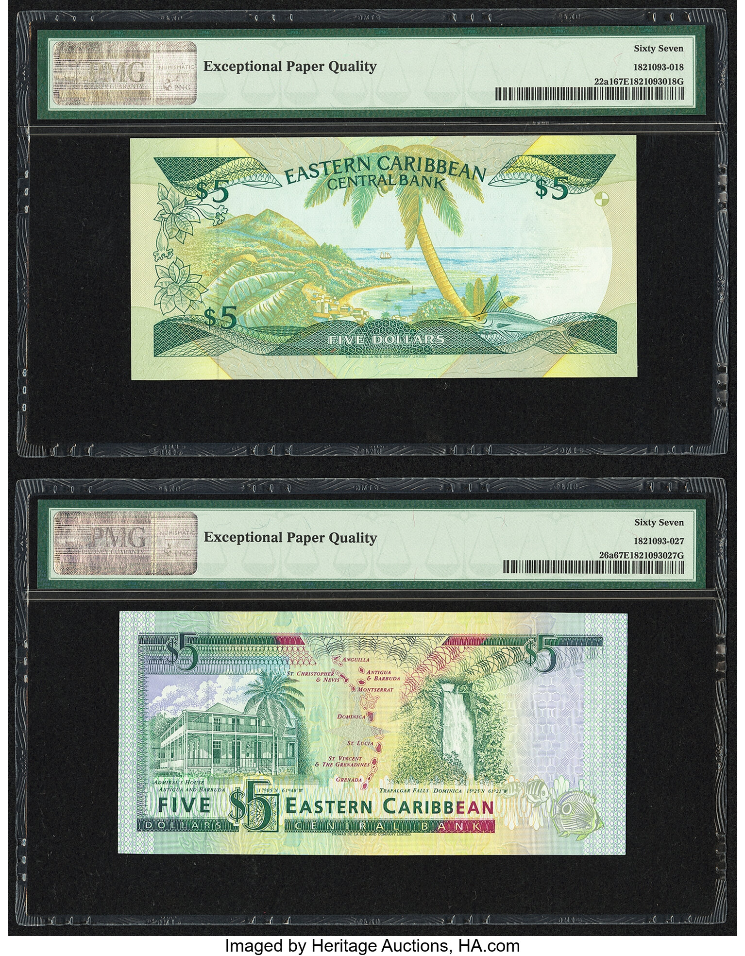 image for: East Caribbean States  5 dollars (B206a1)