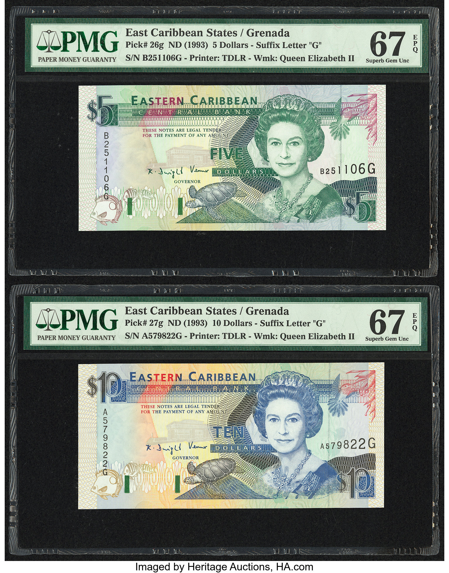 image for: East Caribbean States  5 dollars (B210k)