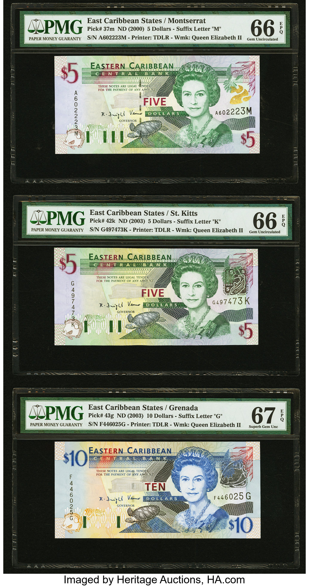image for: East Caribbean States  10 dollars (B227l)