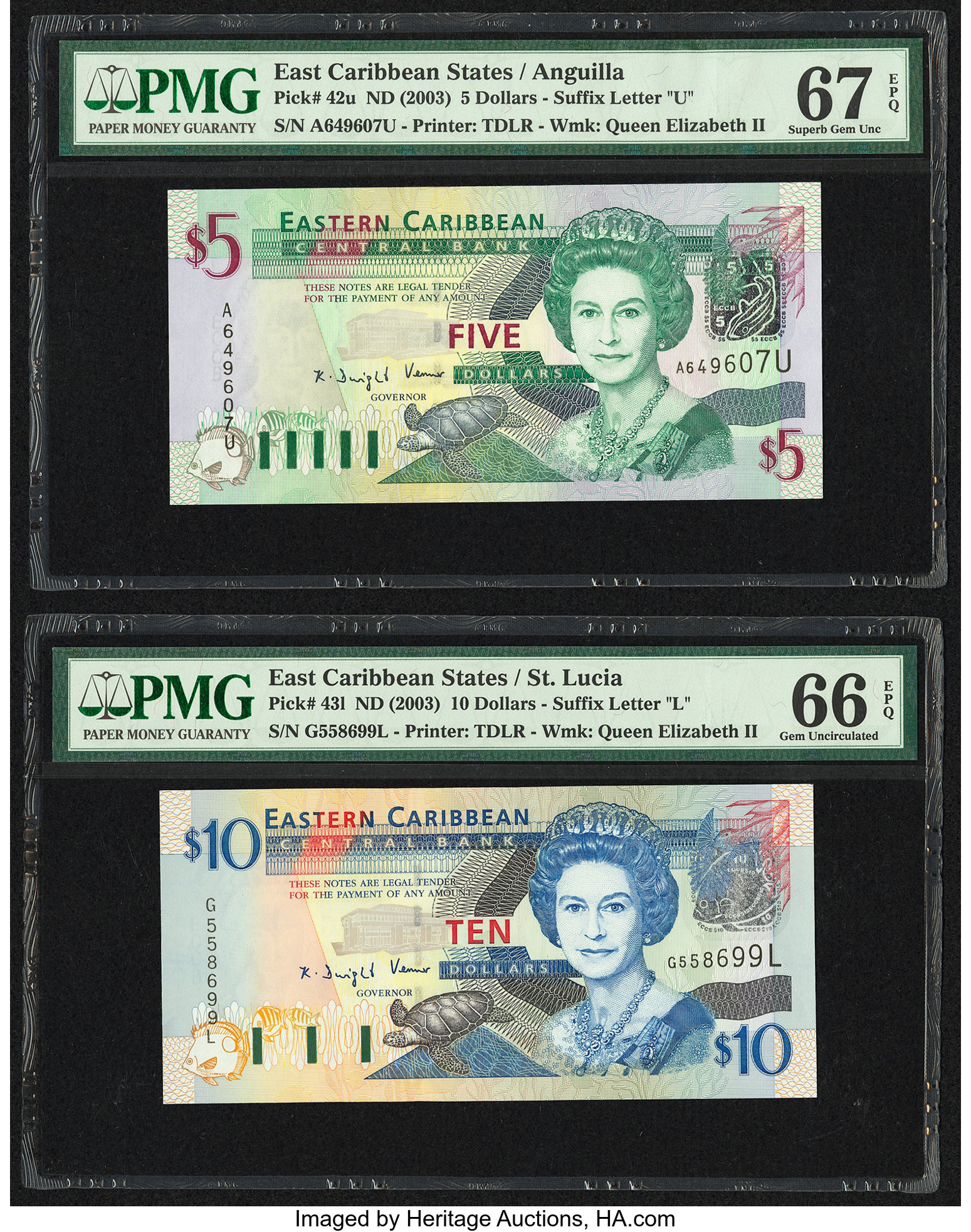 image for: East Caribbean States  5 dollars (B226m)