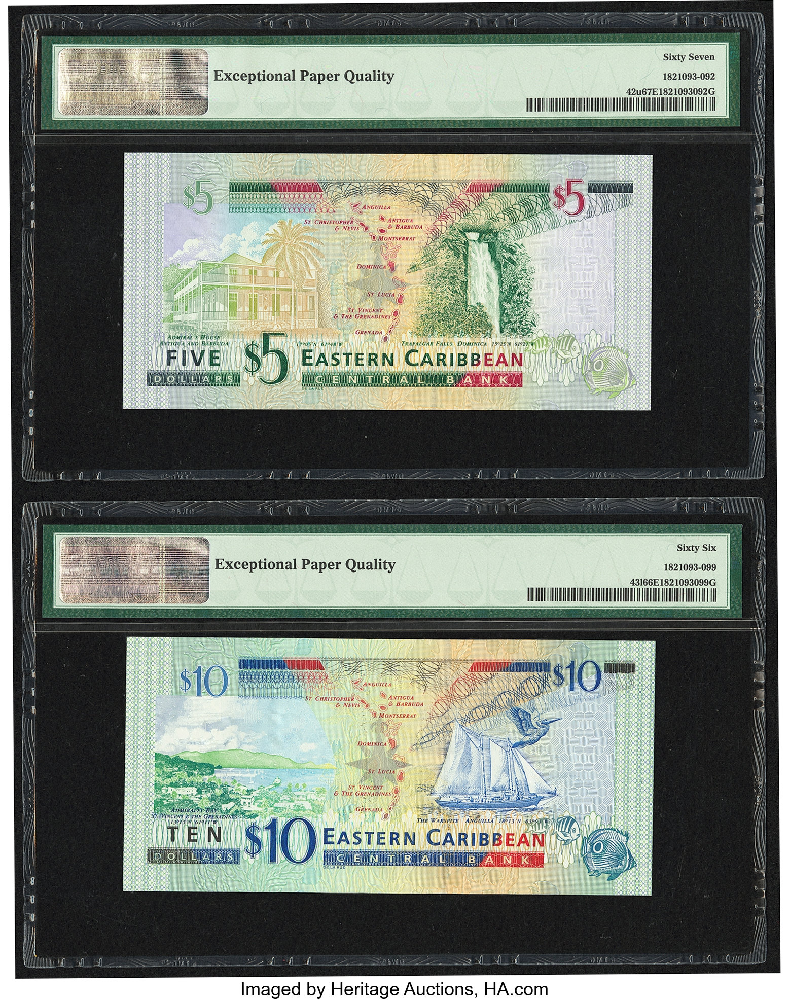 image for: East Caribbean States  5 dollars (B226v)