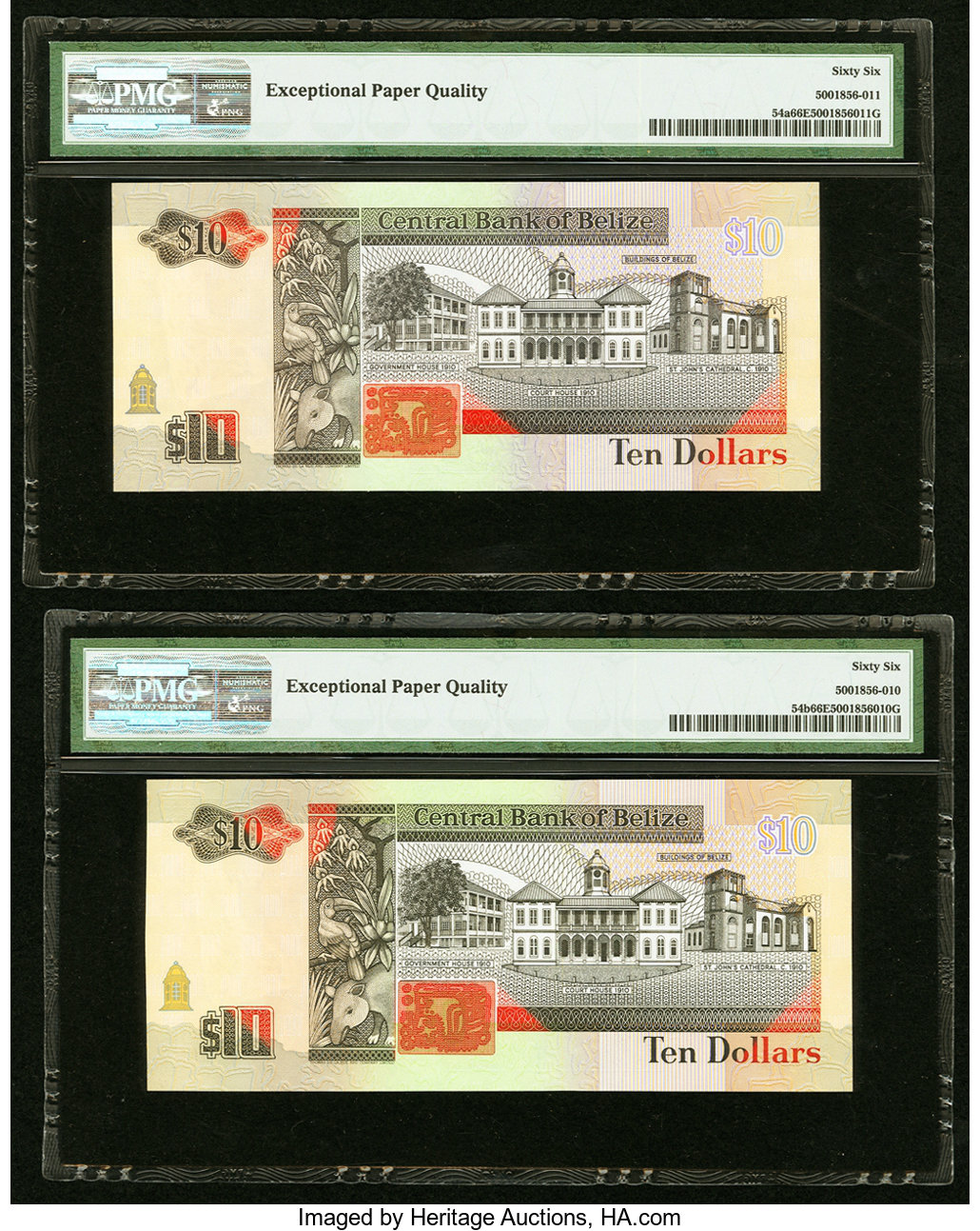 image for: Belize  10 dollars (B312z)