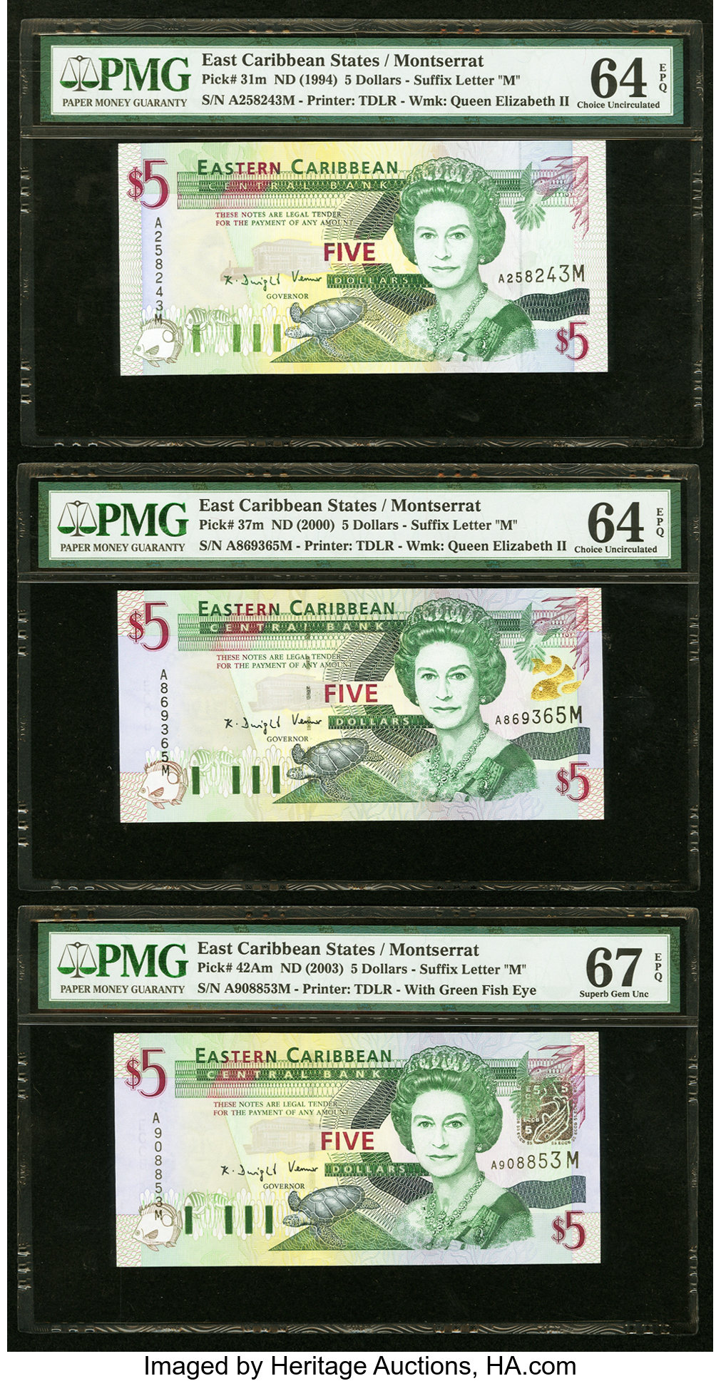 image for: East Caribbean States  5 dollars (B215m)