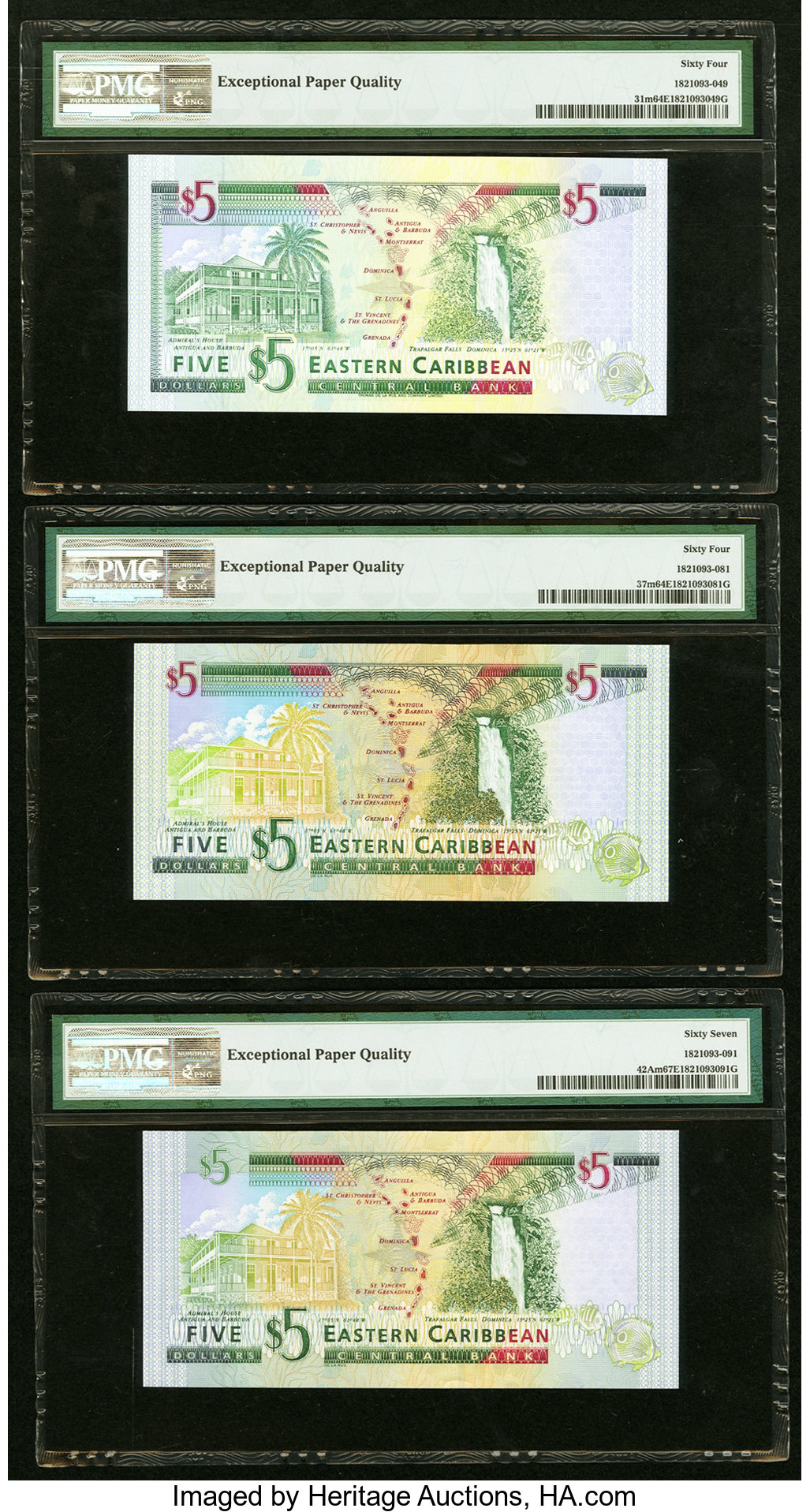 image for: East Caribbean States  5 dollars (B215z)