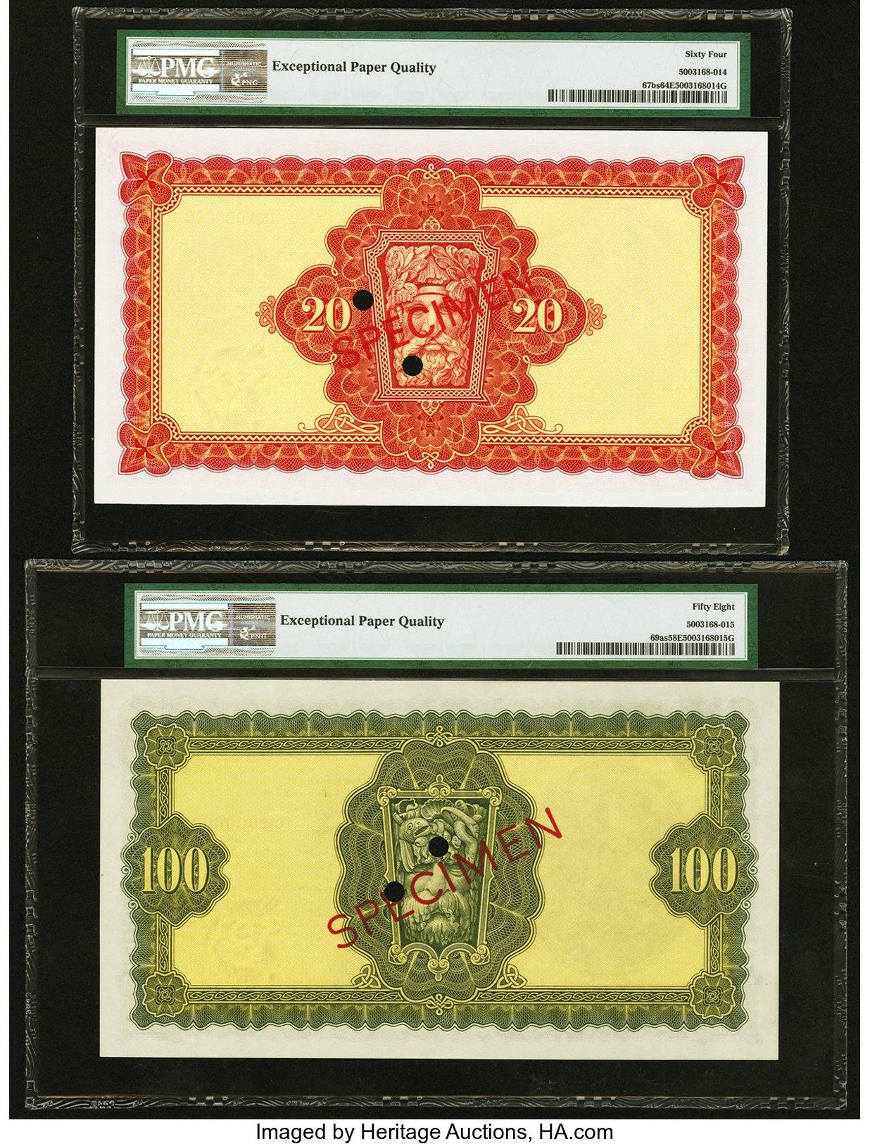 image for: Ireland, Republic of  100 pounds (B214as3)